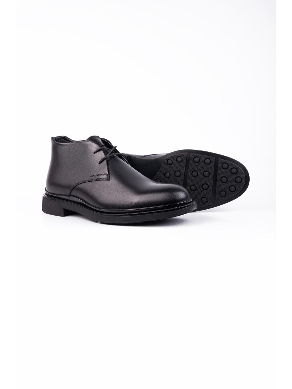 Siyah %100 Deri Analin Bağcıklı Classic Ayakkabı 1033245162-2