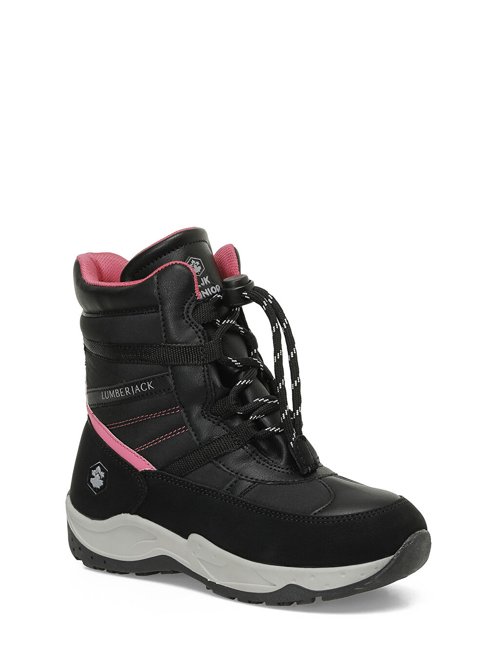 MIKLEN 4PR Siyah Kız Çocuk Kar Botu Çizme-1