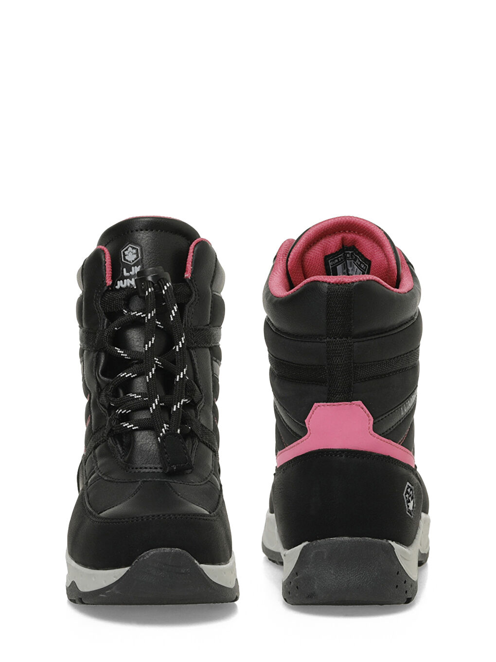 MIKLEN 4PR Siyah Kız Çocuk Kar Botu Çizme-4