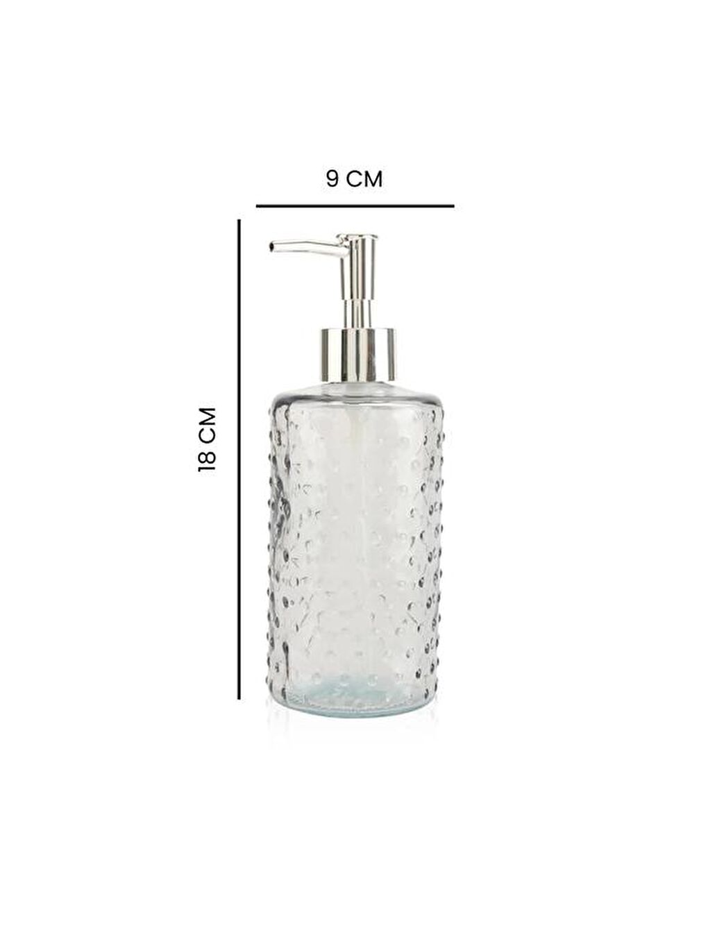 Karışık Damien Cam Sıvı Sabunluk - Asorti - 18x9 cm-3