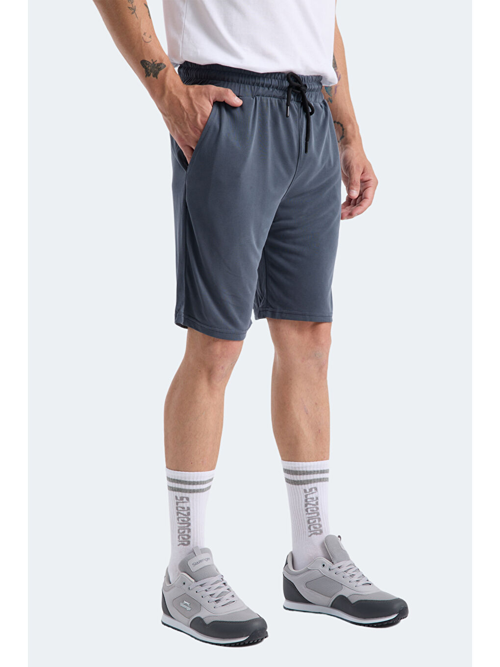 KUSSO IN Erkek Cepli Açık Gri Şort-2