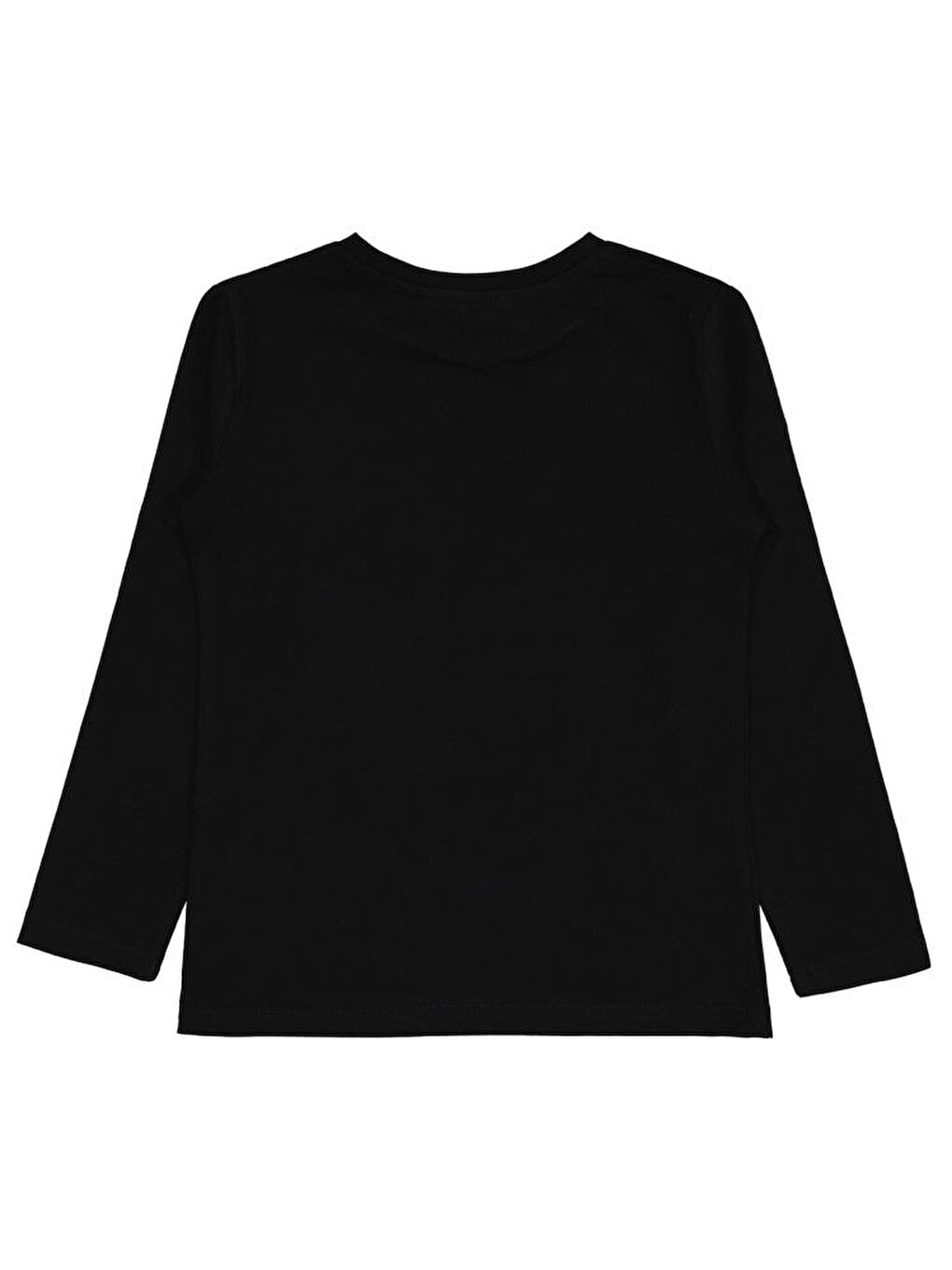 Girls Kalp Baskılı 6-9 Yaş Sweatshirt - Siyah 7-8 Yaş-1