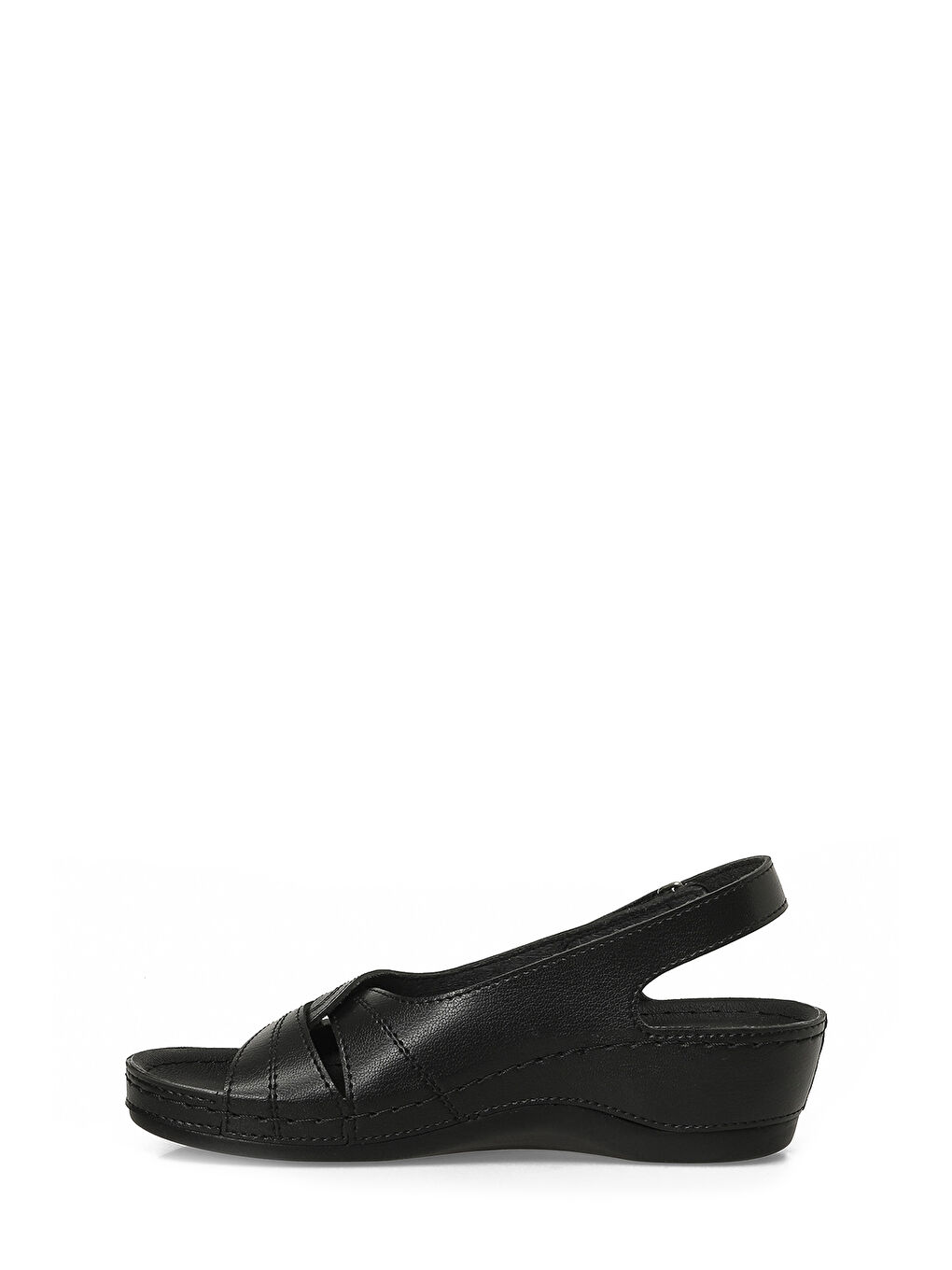 164339.Z6FX Siyah Kadın Düz Sandalet-2