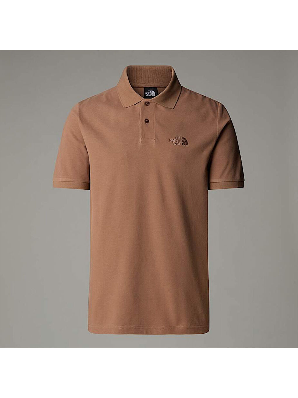 Essential Regular Erkek Kahverengi Polo Yaka Spor Tişört