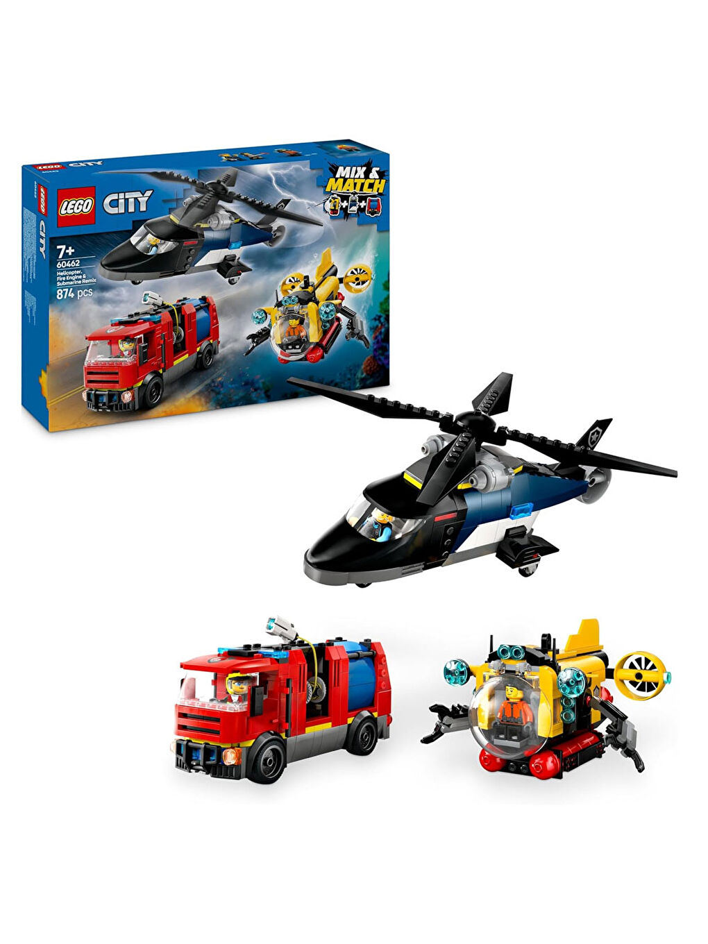 City Helikopter, İtfaiye Kamyonu ve Denizaltı Karışımı 60462