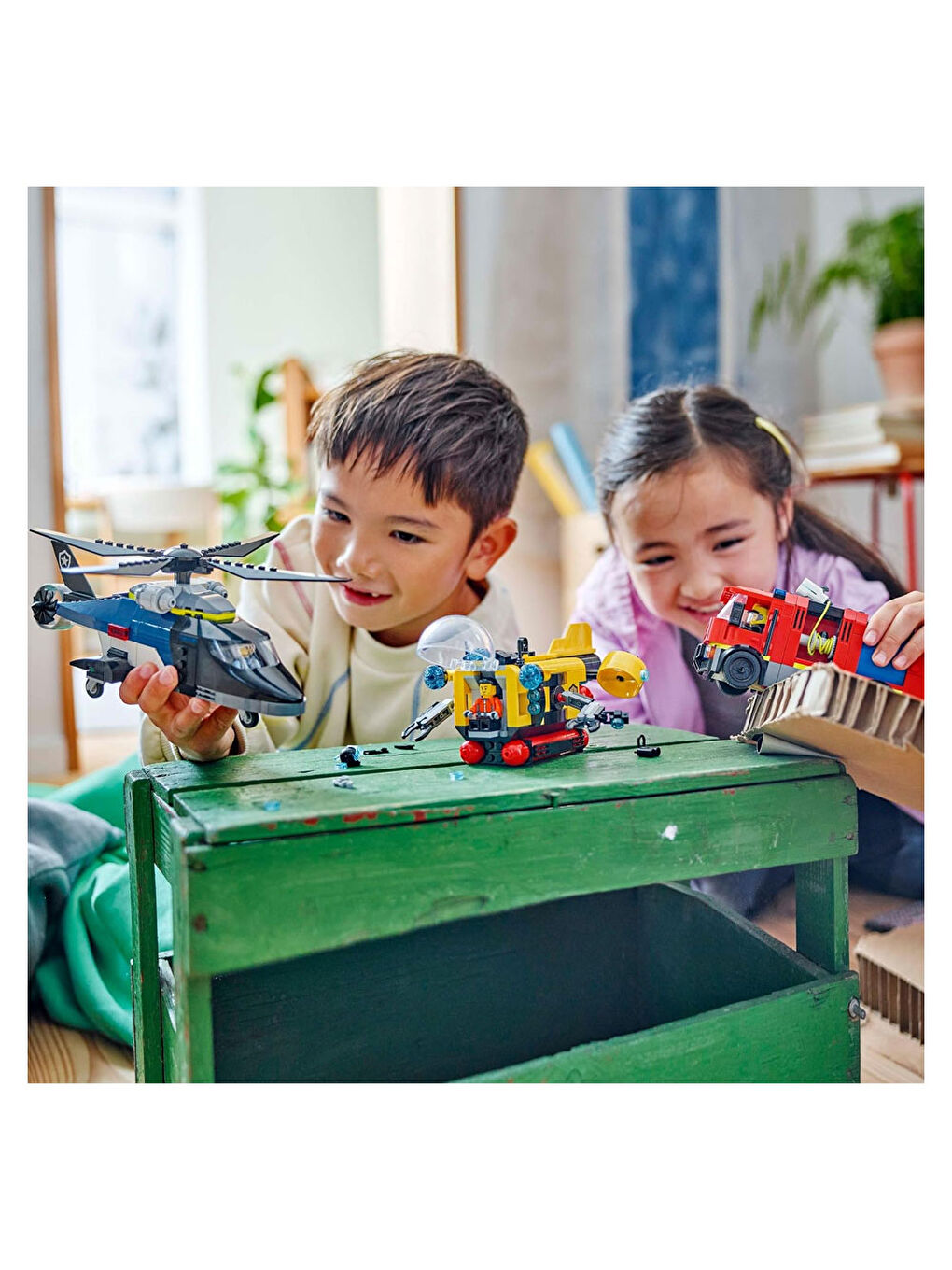 City Helikopter, İtfaiye Kamyonu ve Denizaltı Karışımı 60462-1