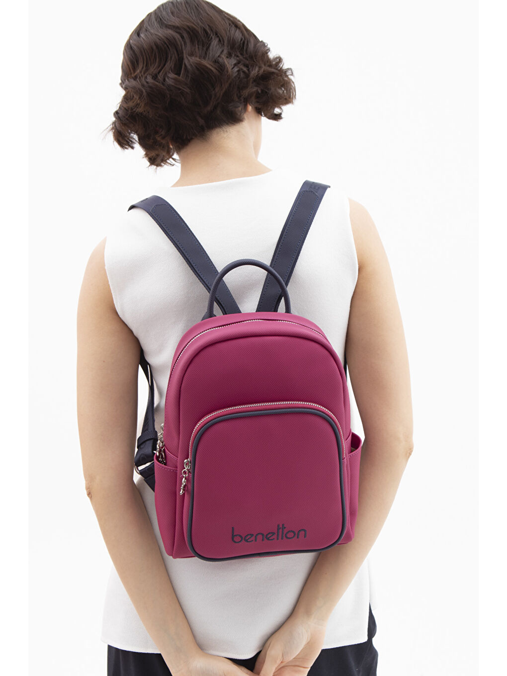 Kadin Sirt Çantasi Mürdüm-Laci̇vert BNT1605