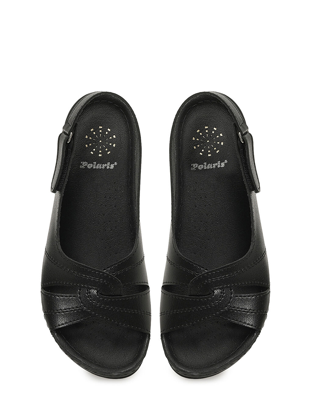 164339.Z6FX Siyah Kadın Düz Sandalet-3