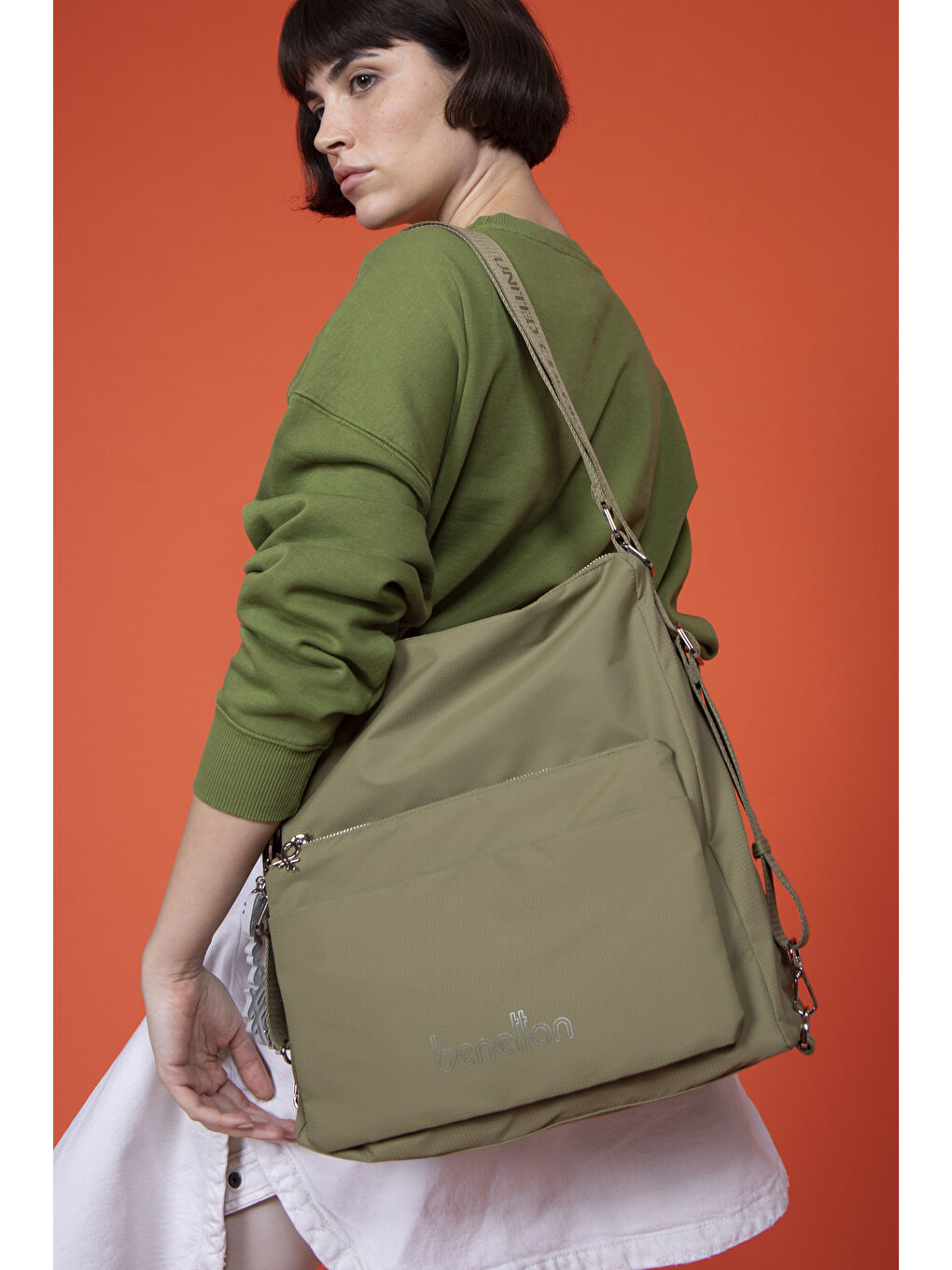 United Colors Of Benetton Yeşil Kadin Çapraz Çanta Yeşi̇l BNT1462