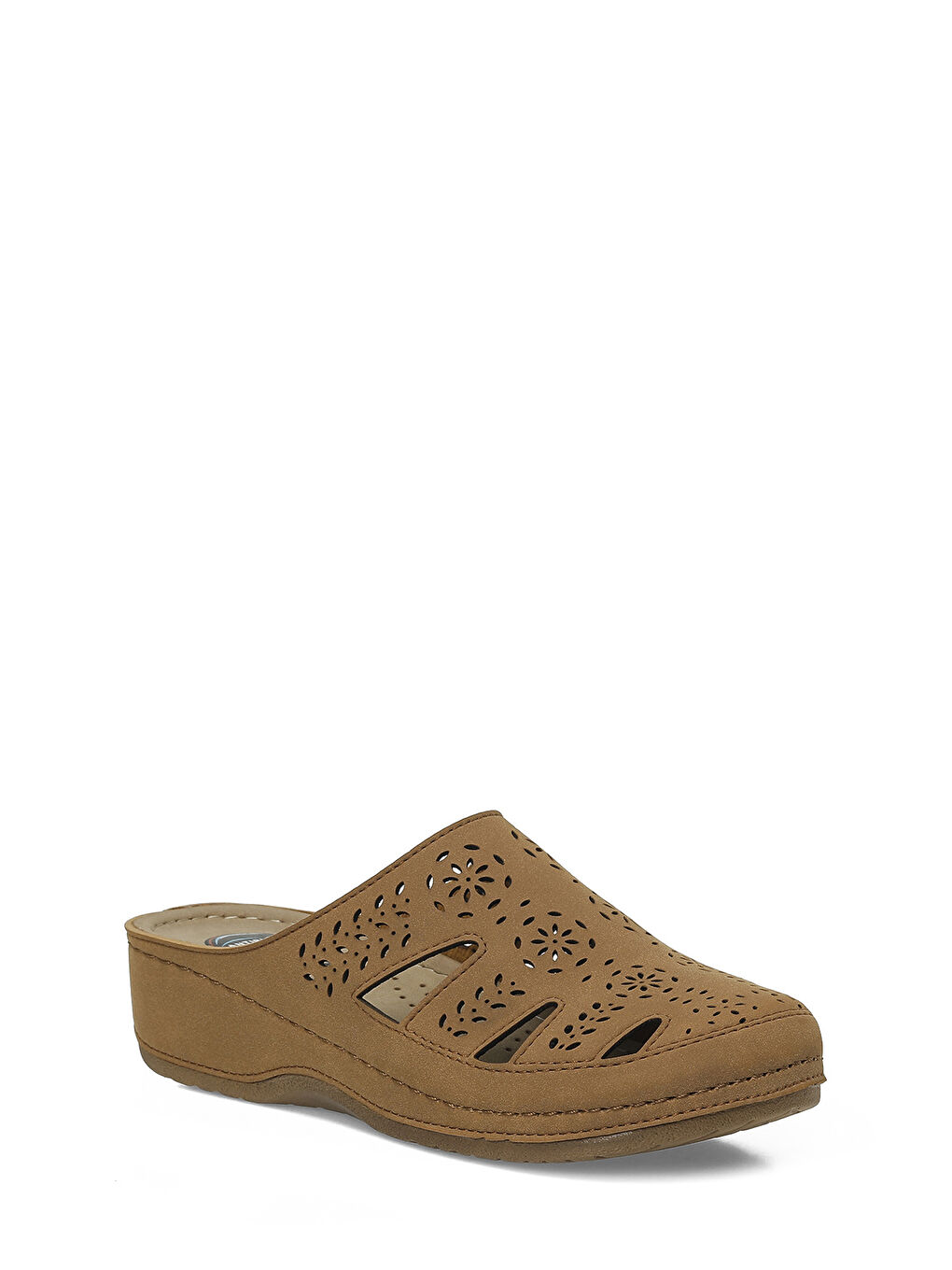 Kahverengi 164347.Z6FX Taba Kadın Terlik-1