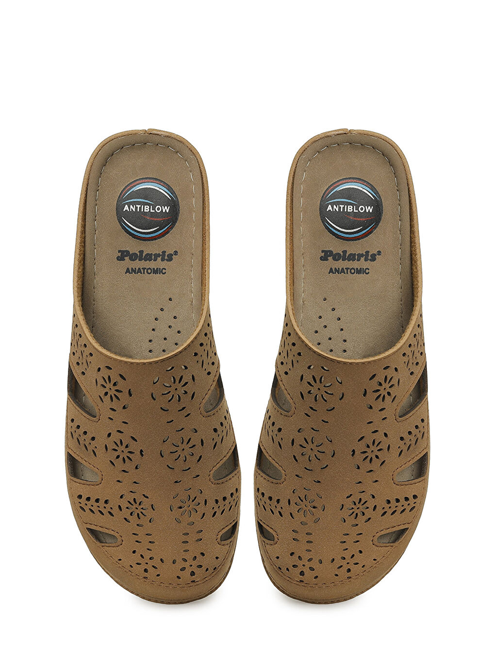 Kahverengi 164347.Z6FX Taba Kadın Terlik-3