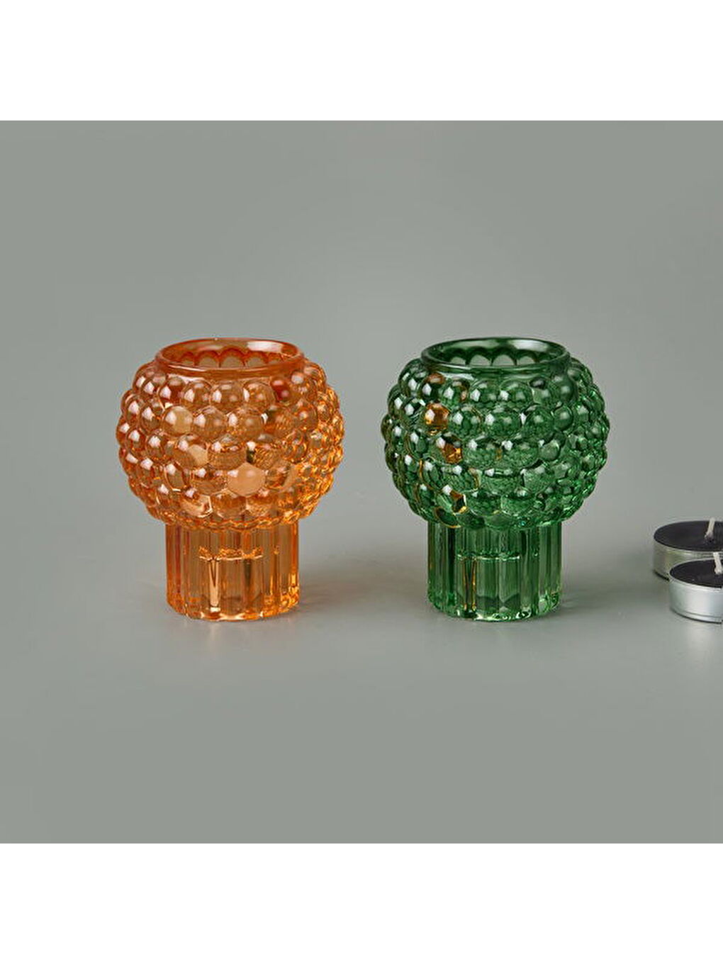 Karışık Bubbles Mumluk - Asorti - 8 cm-2