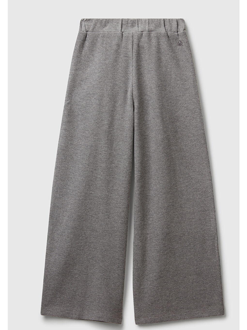 Gri Kız Çocuk Antrasit Melanj Önü Pile Detaylı Beli Bağlamalı Arkası Lastikli Eşofman Altı-1