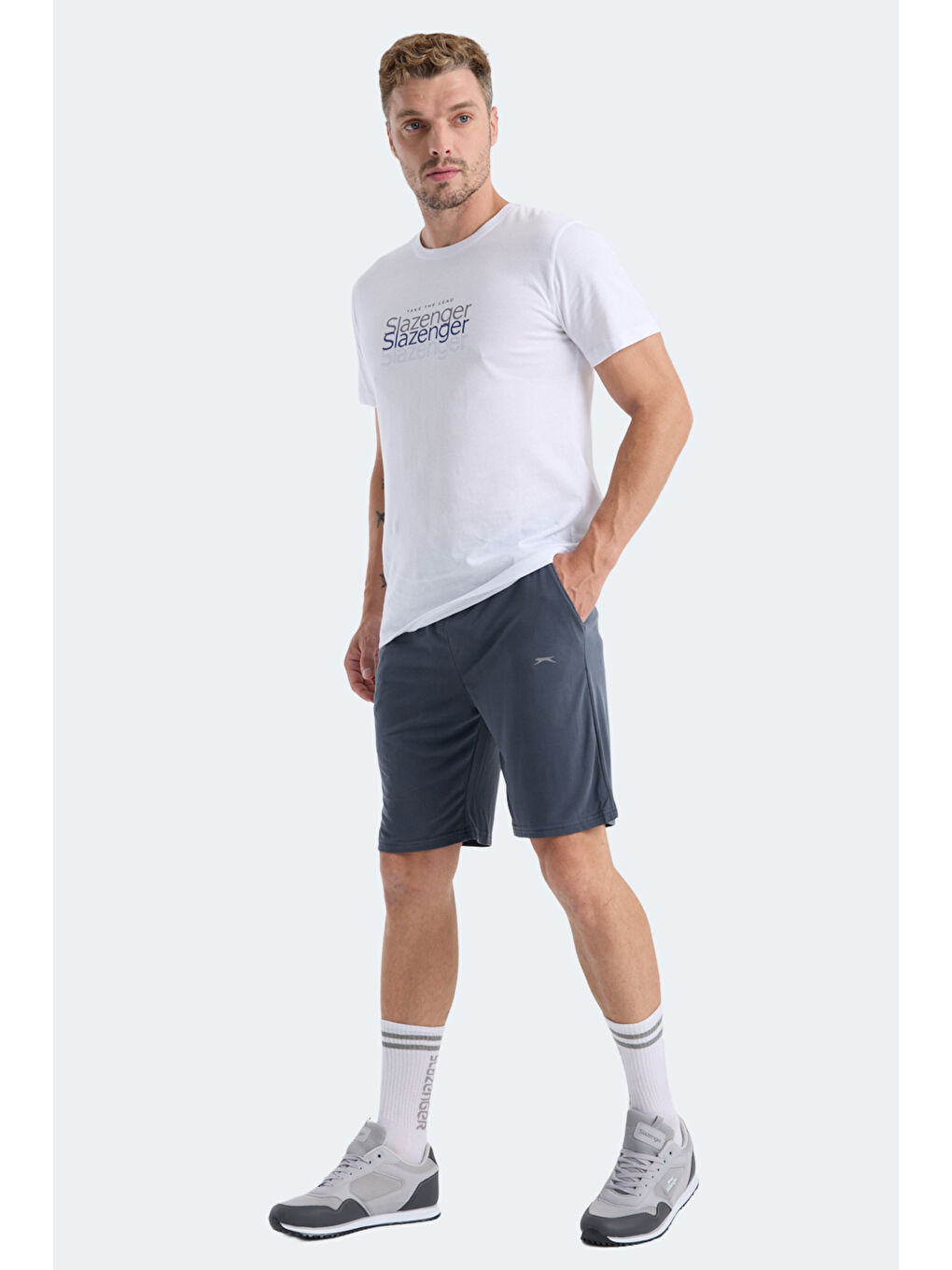 KUSSO IN Erkek Cepli Açık Gri Şort-6