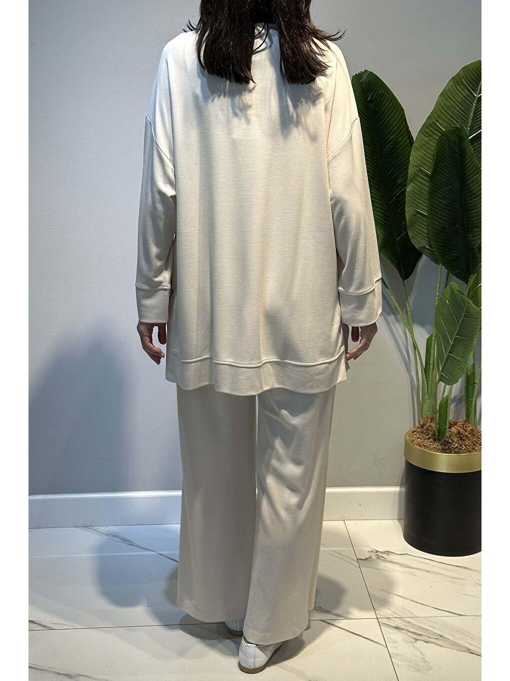 Çıtçıt Detay Pantolonlu Takım 17118 Bej-3