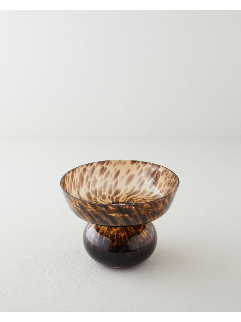 Sarı Terra Cam Vazo 18 cm Amber-1