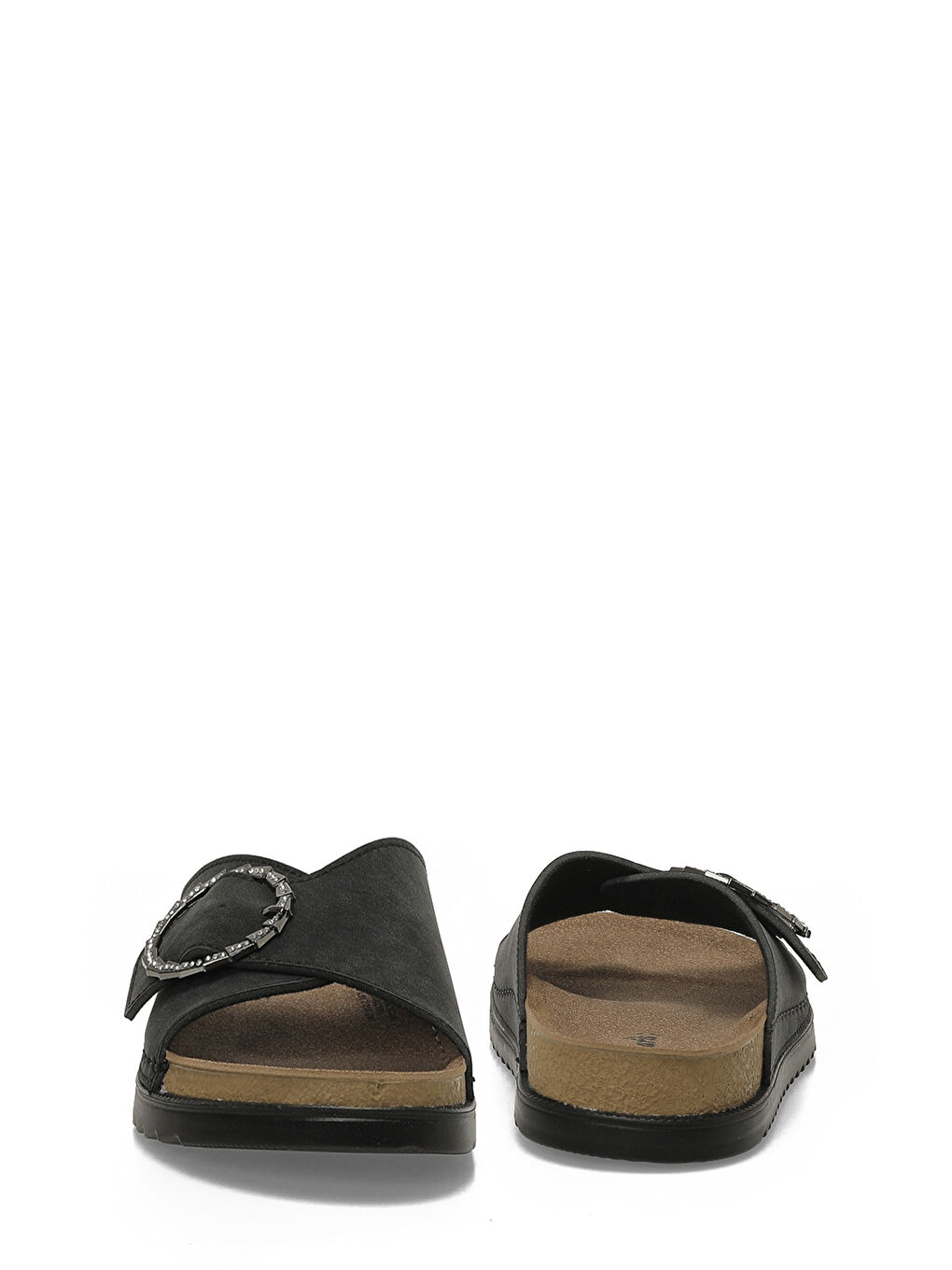 167202.Z6FX Siyah Kadın Düz Terlik-4