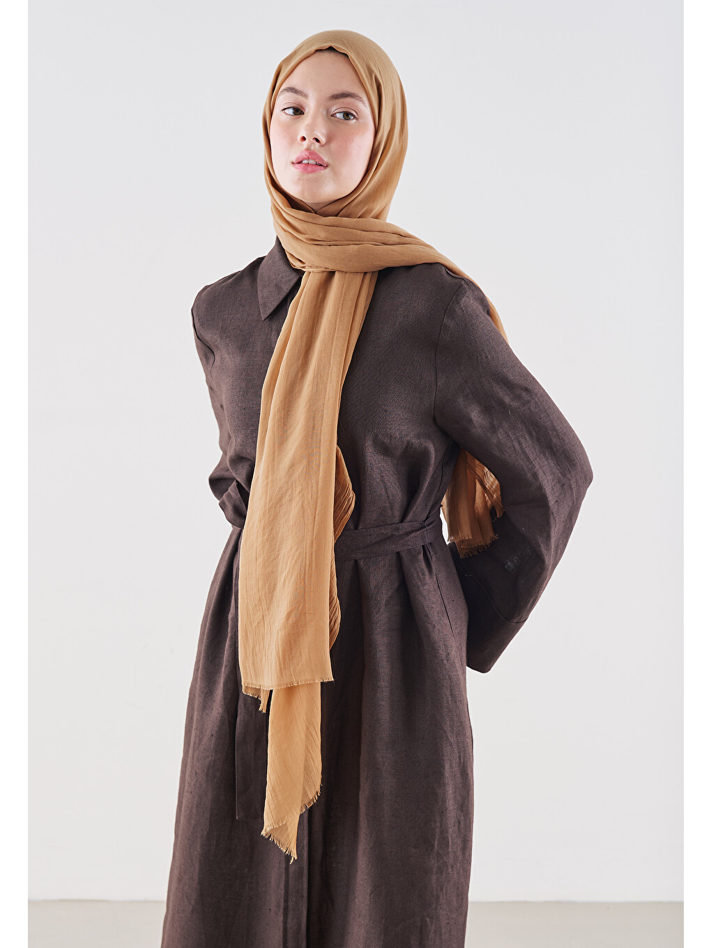 Kahverengi Dubai Premium Şal Sütlü Kahve-2