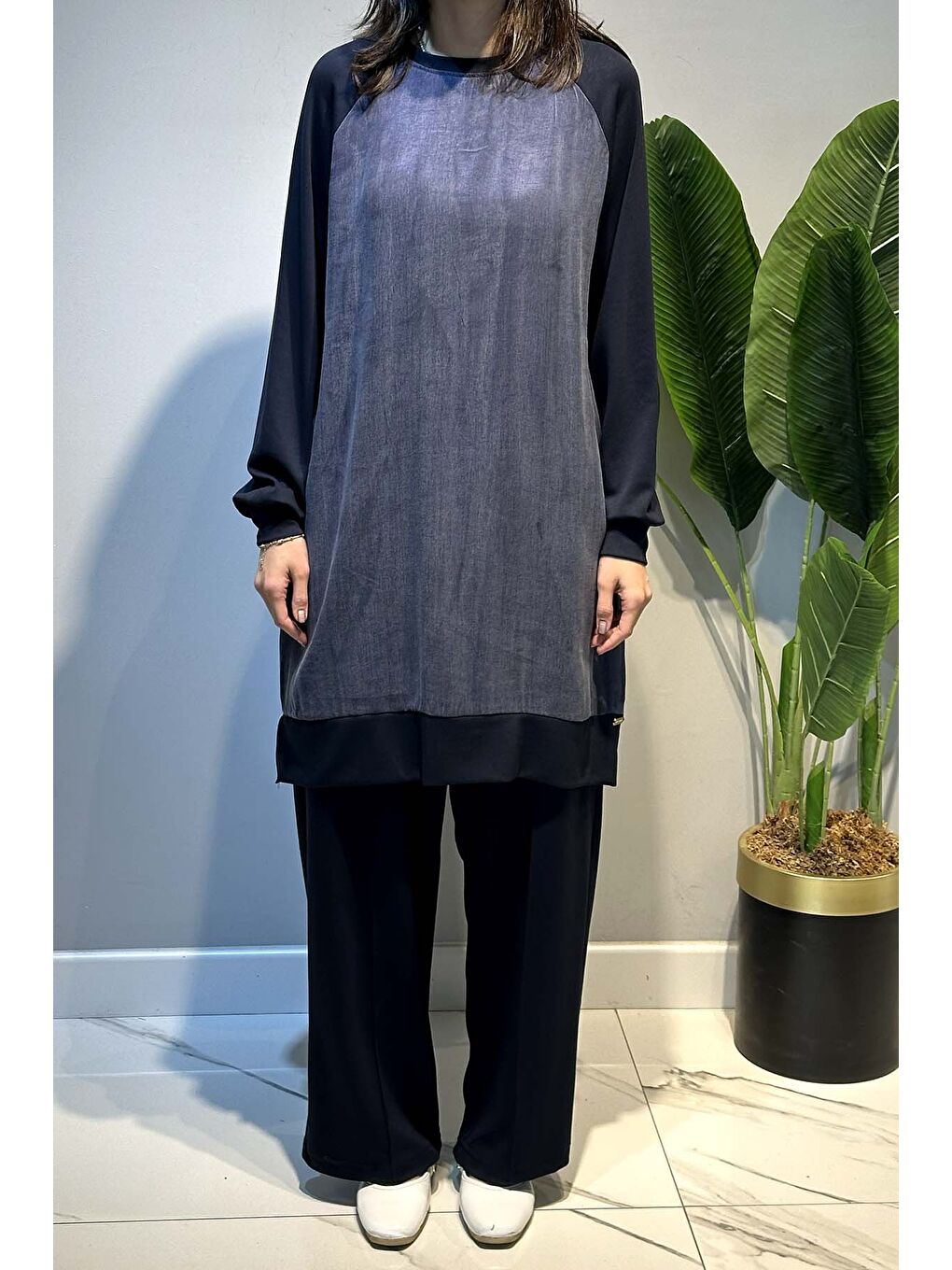 Cupra Detay Pantolonlu Takım 1013 Lacivert-1