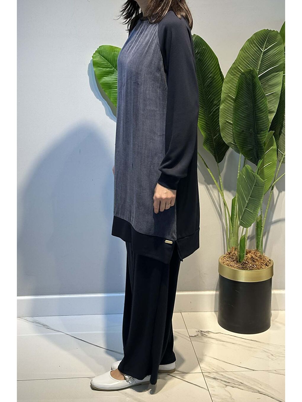 Cupra Detay Pantolonlu Takım 1013 Lacivert-2