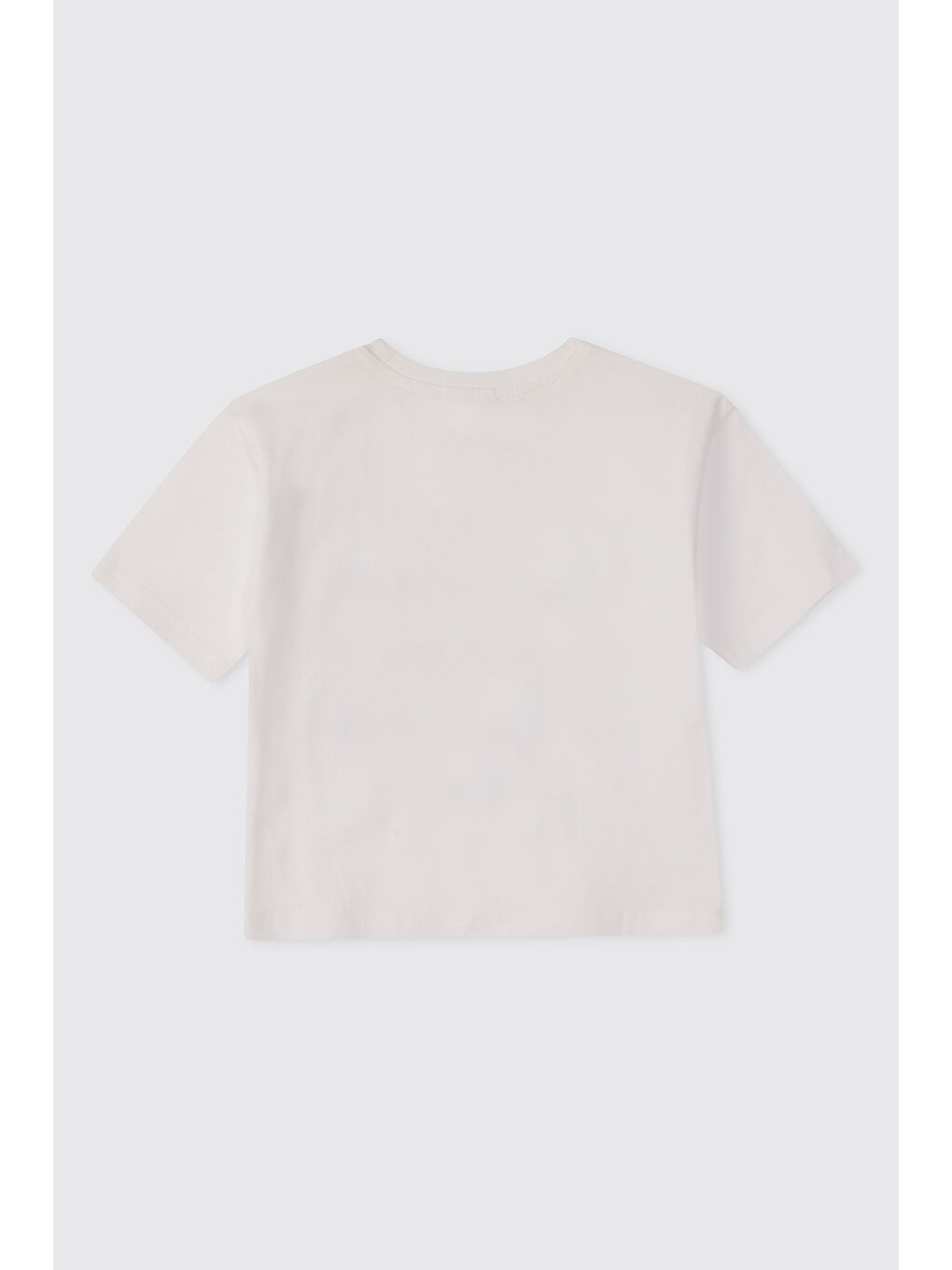 Erkek Bebek Baskılı Kısa Kollu Mavi Tişört-1