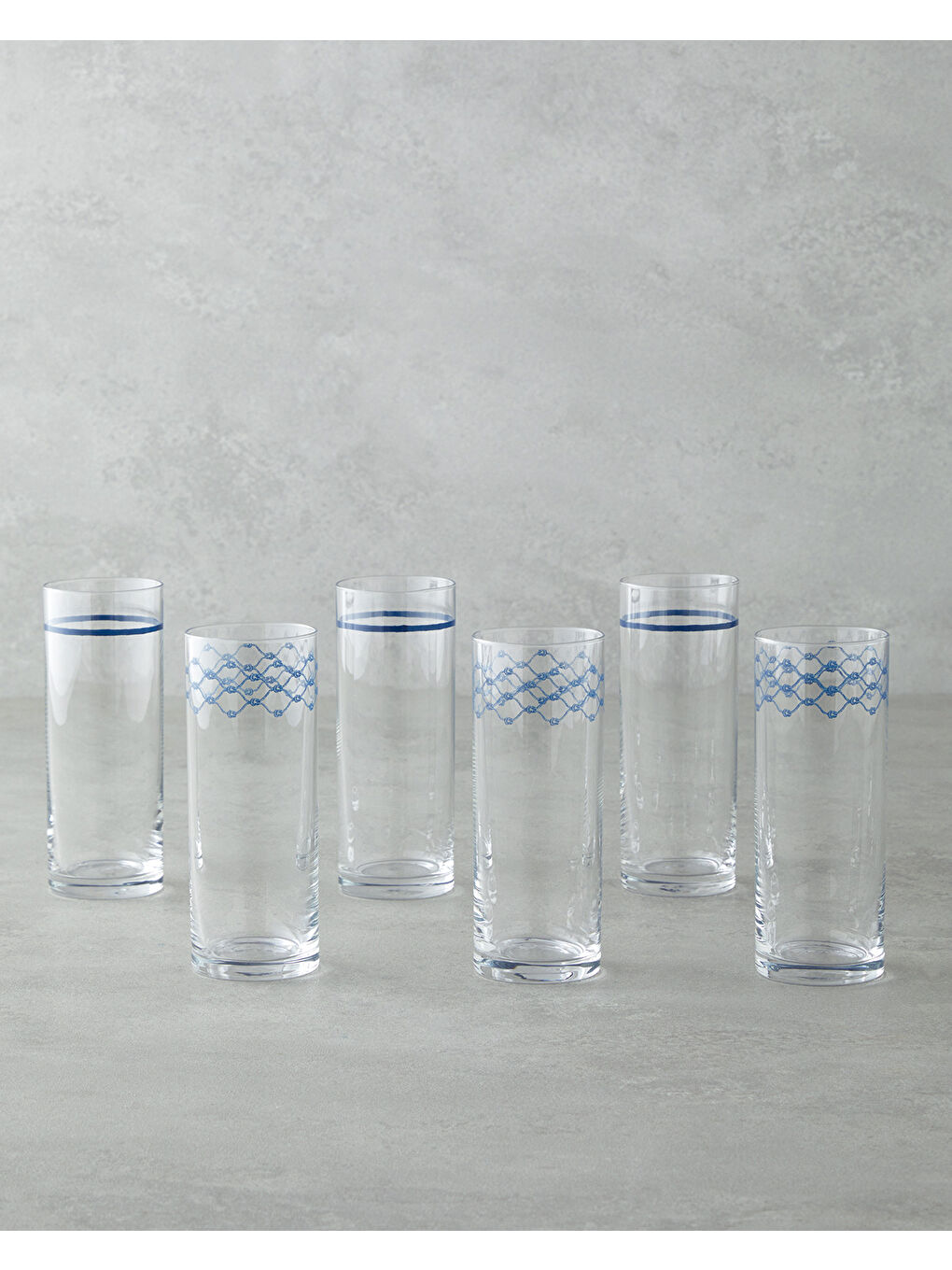 Coaspiral Cam 6'lı Bardak 180 ml Lacivert