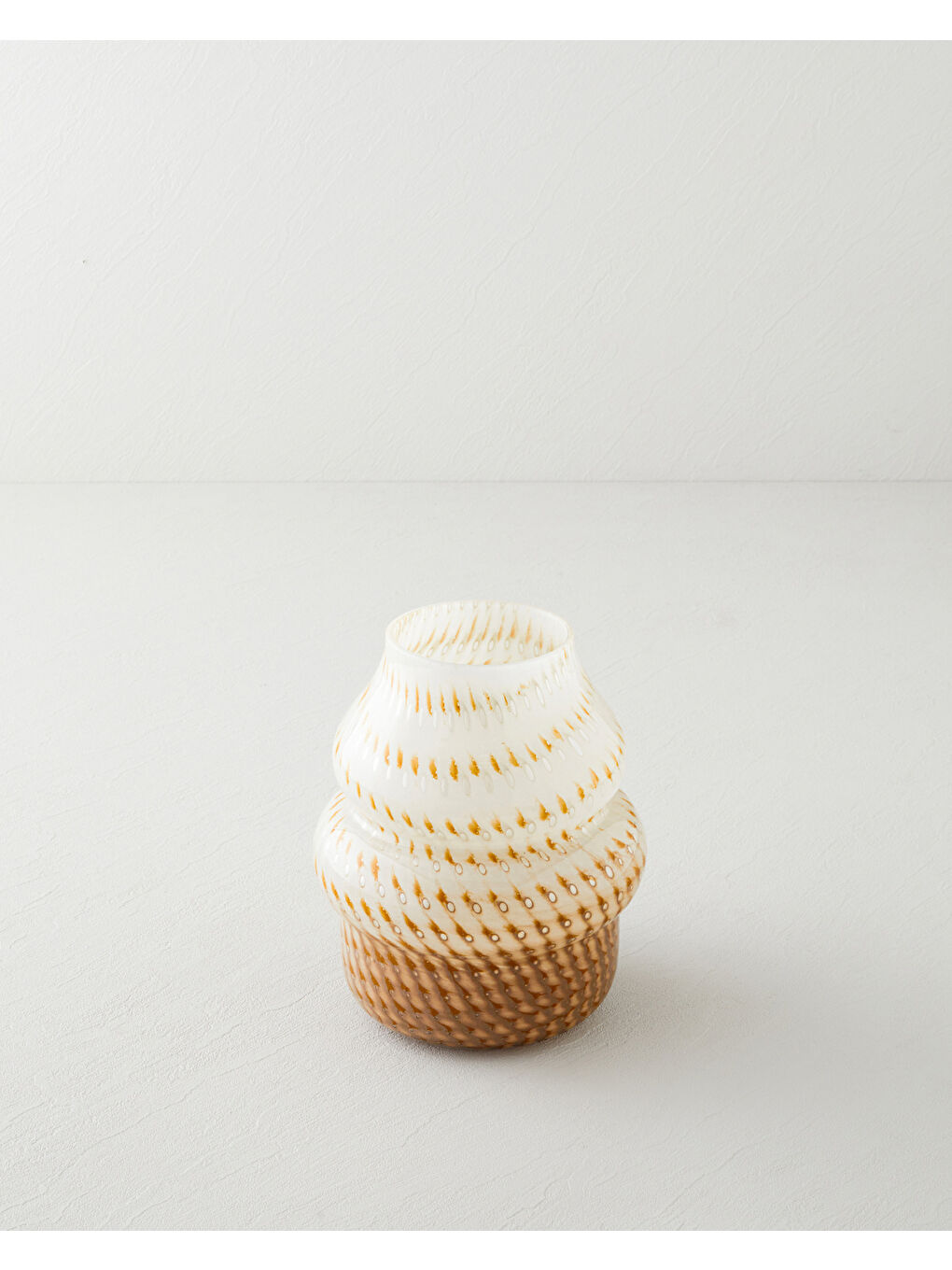 Alicia Cam Vazo 20,5 cm Kahverengi-1