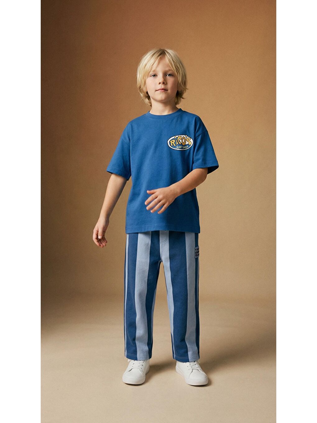 Lacivert Erkek Çocuk Baskılı Jogger Pantolonlu Altüst Takım