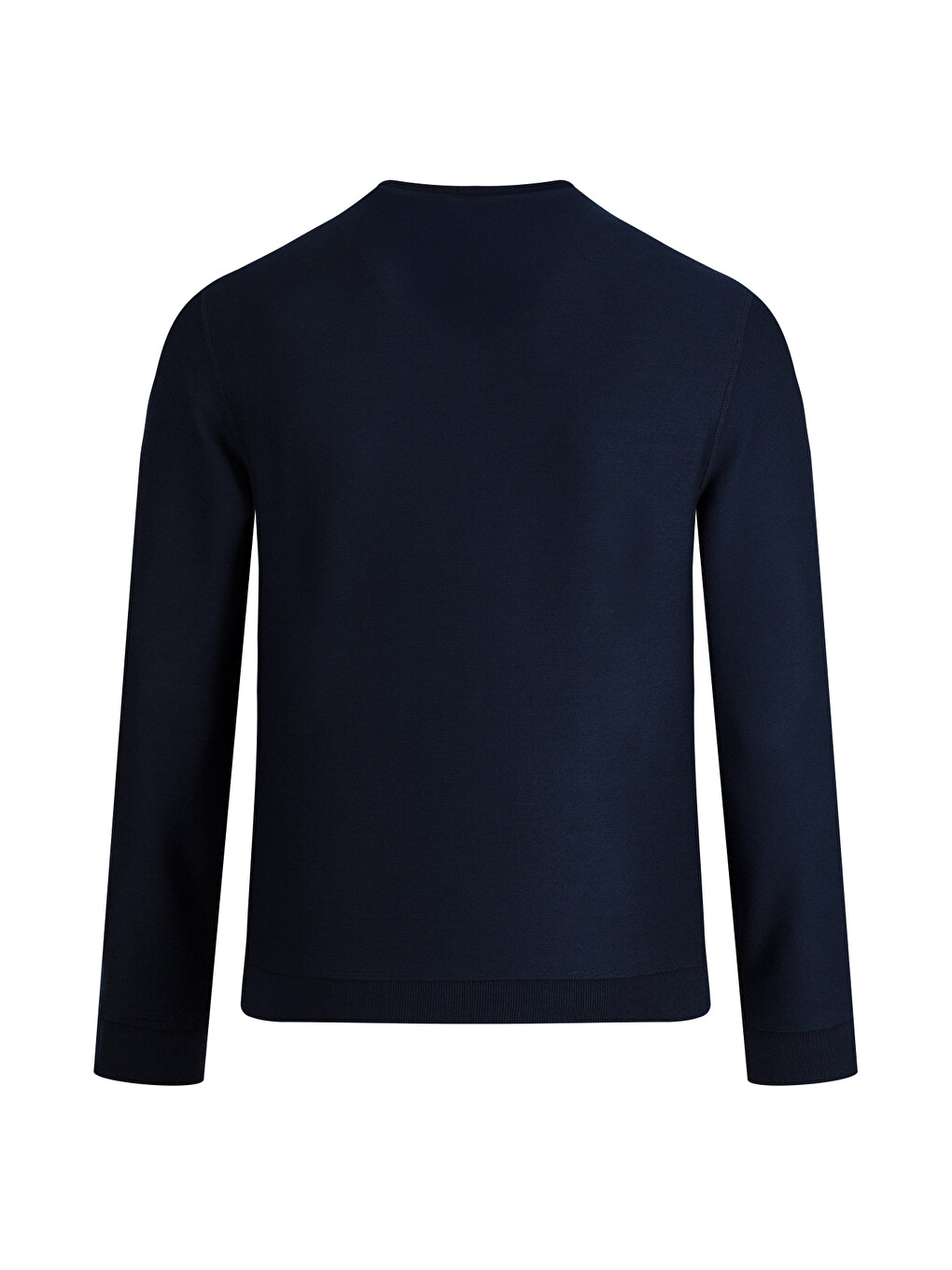 Lacivert Regular Fit Bisiklet Yaka Sweatshirt-1