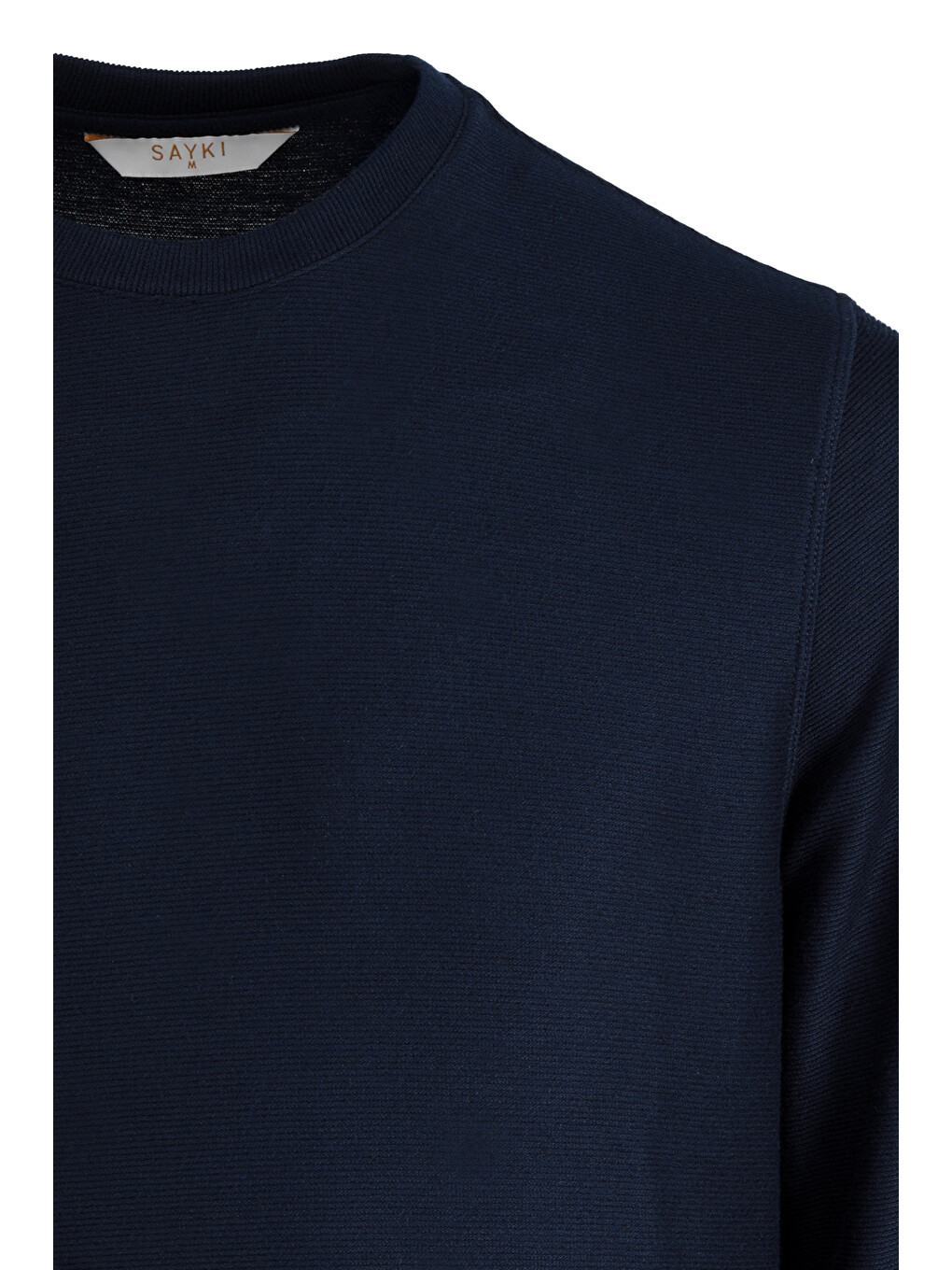 Lacivert Regular Fit Bisiklet Yaka Sweatshirt-2