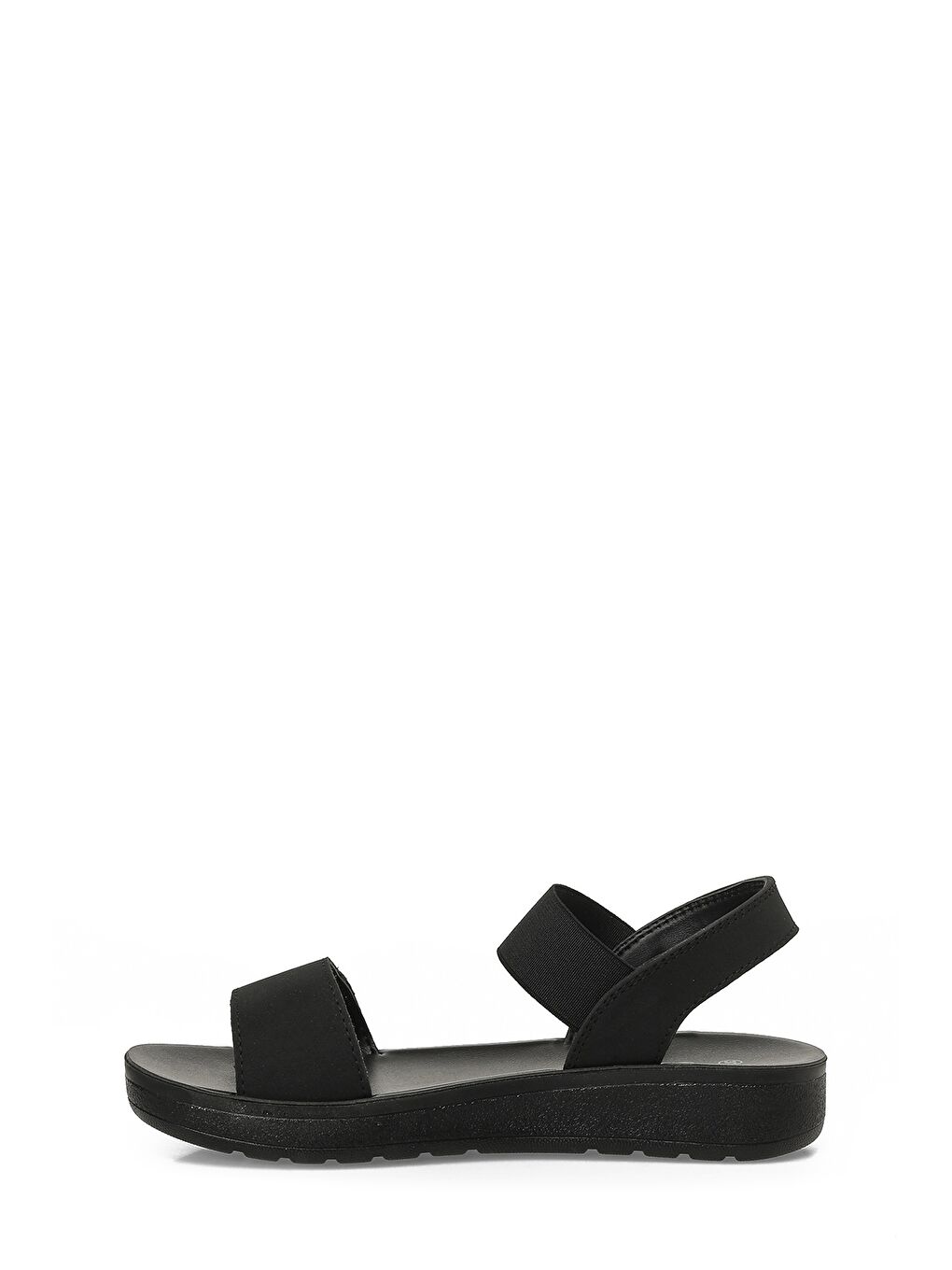 409107.Z6FX Siyah Kadın Düz Sandalet-2