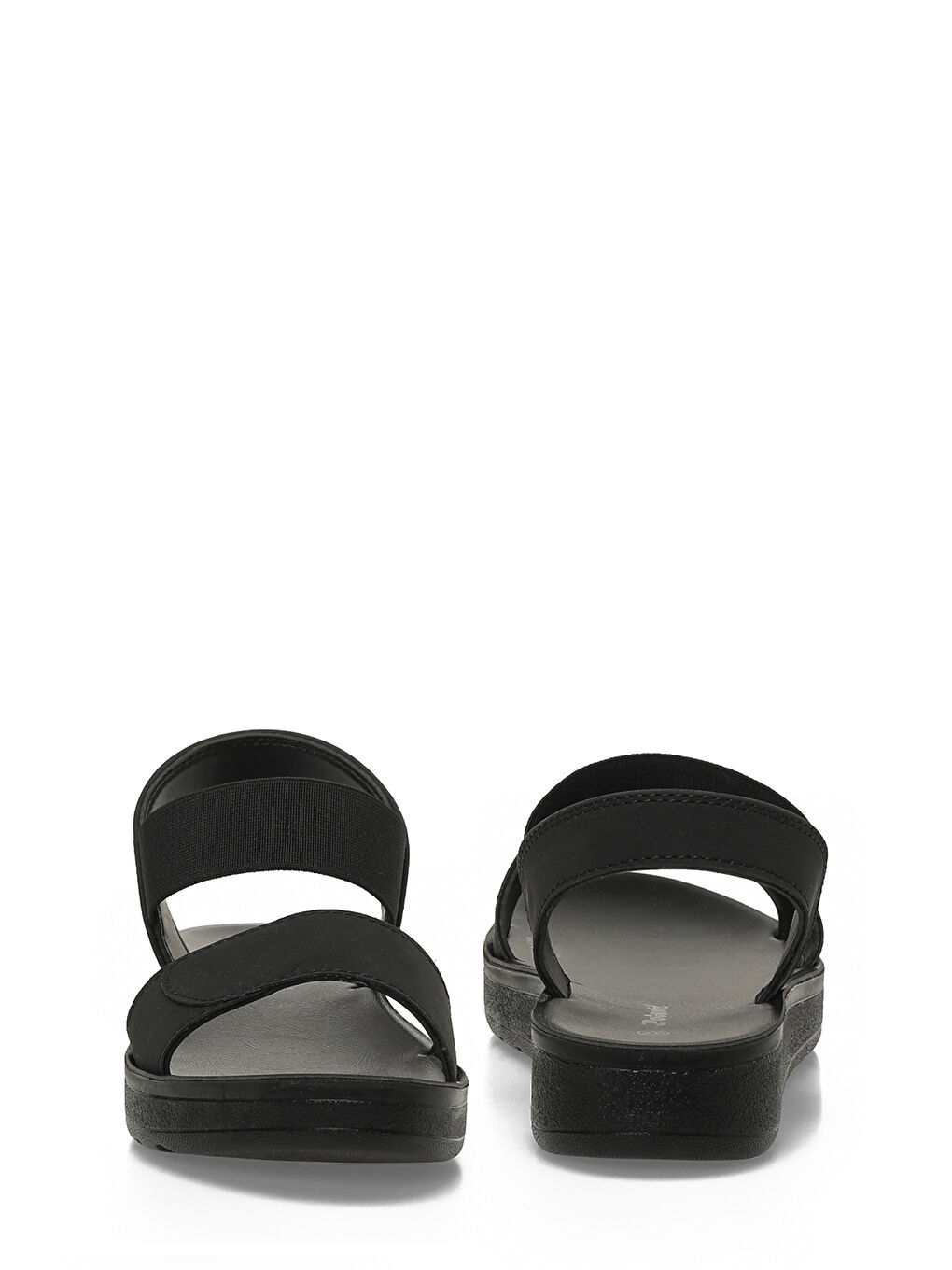 409107.Z6FX Siyah Kadın Düz Sandalet-4