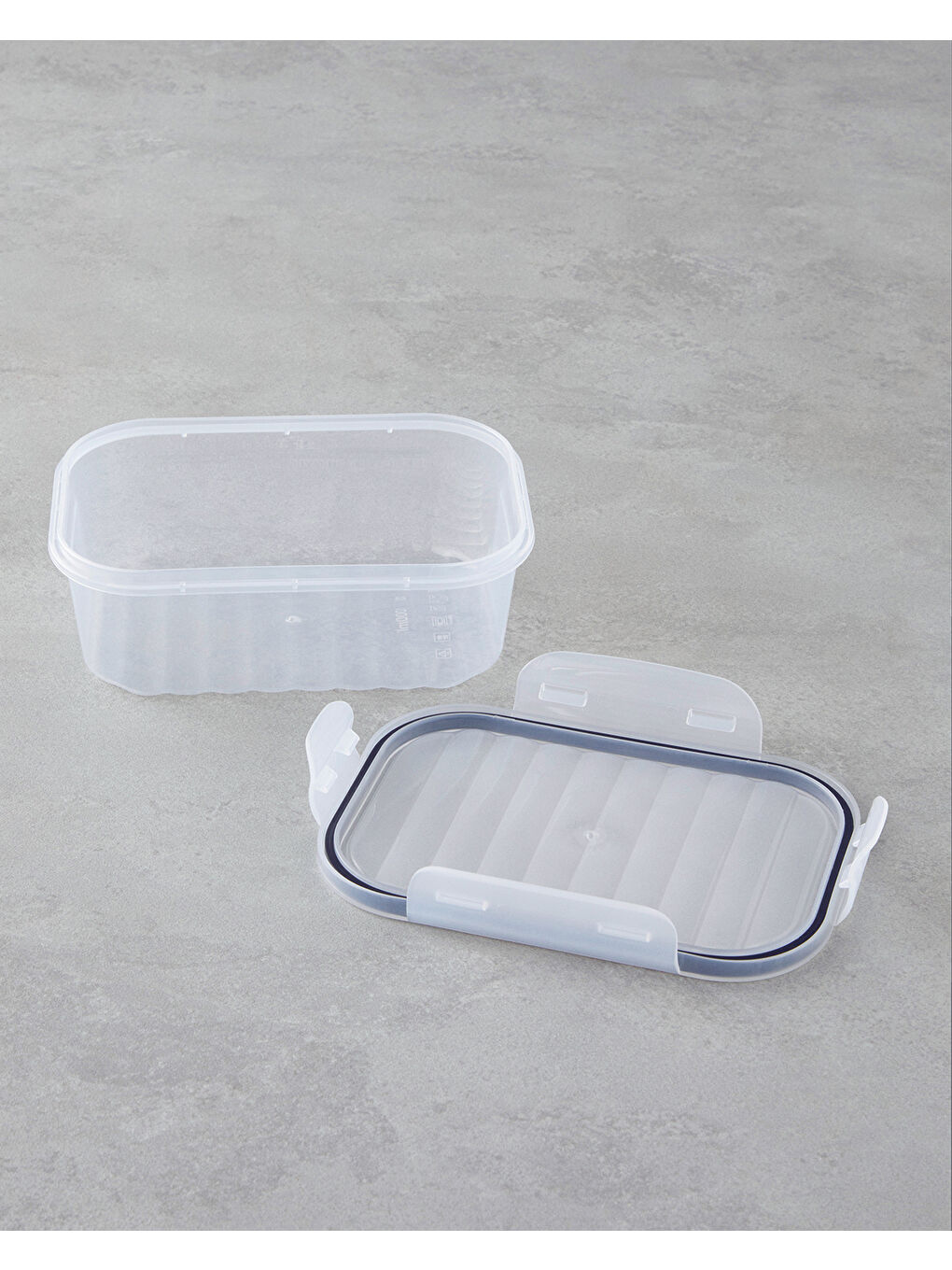 Renksiz Layla Plastik Saklama Kabı 500 - 1000 - 1700 ml Şeffaf-2