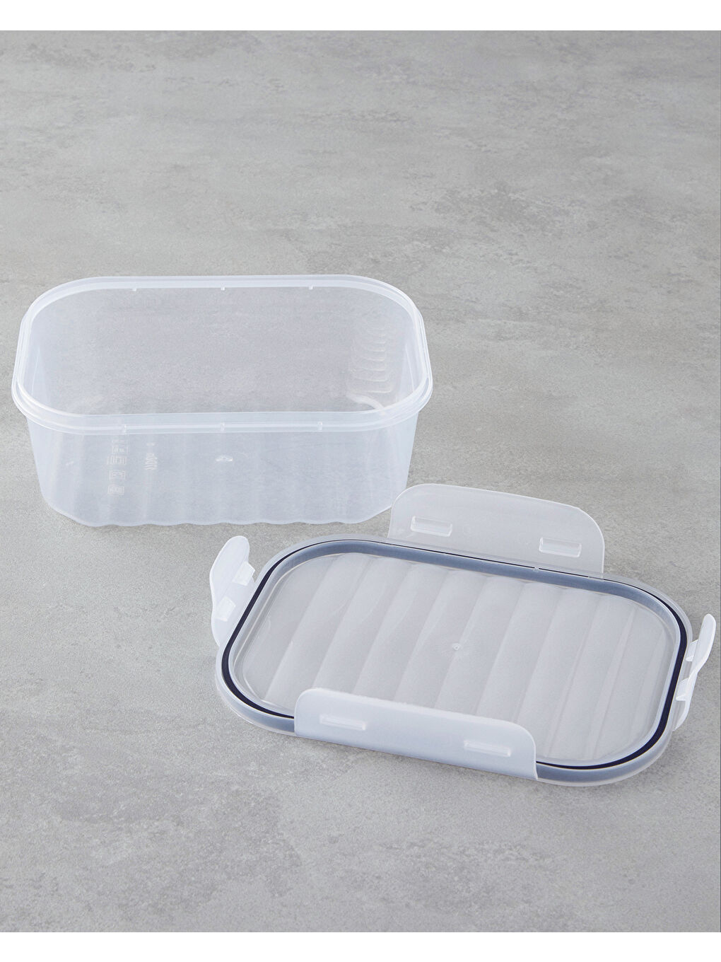 Renksiz Layla Plastik Saklama Kabı 500 - 1000 - 1700 ml Şeffaf-3