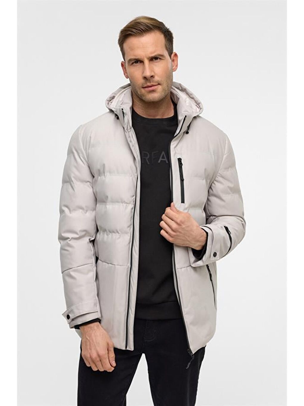 Bej Slim Kapitone Mont-1