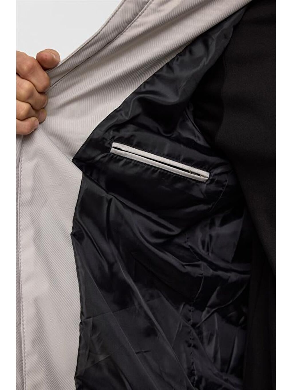 Bej Slim Kapitone Mont-6