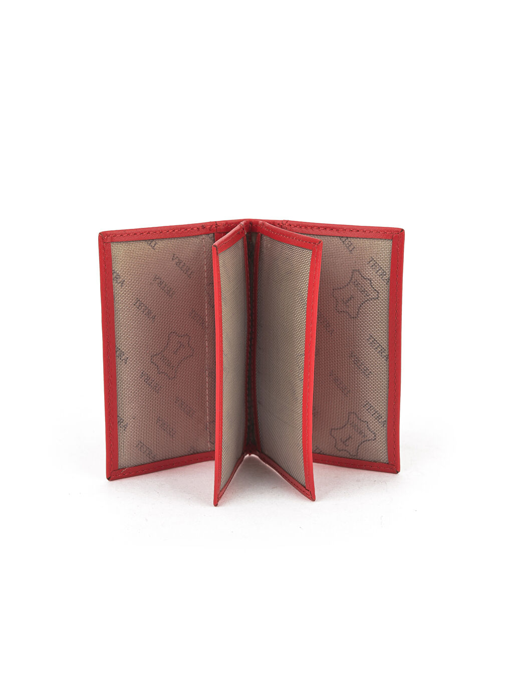 Unisex Hakiki Deri Kartlık 1539852Z03 Kırmızı-1