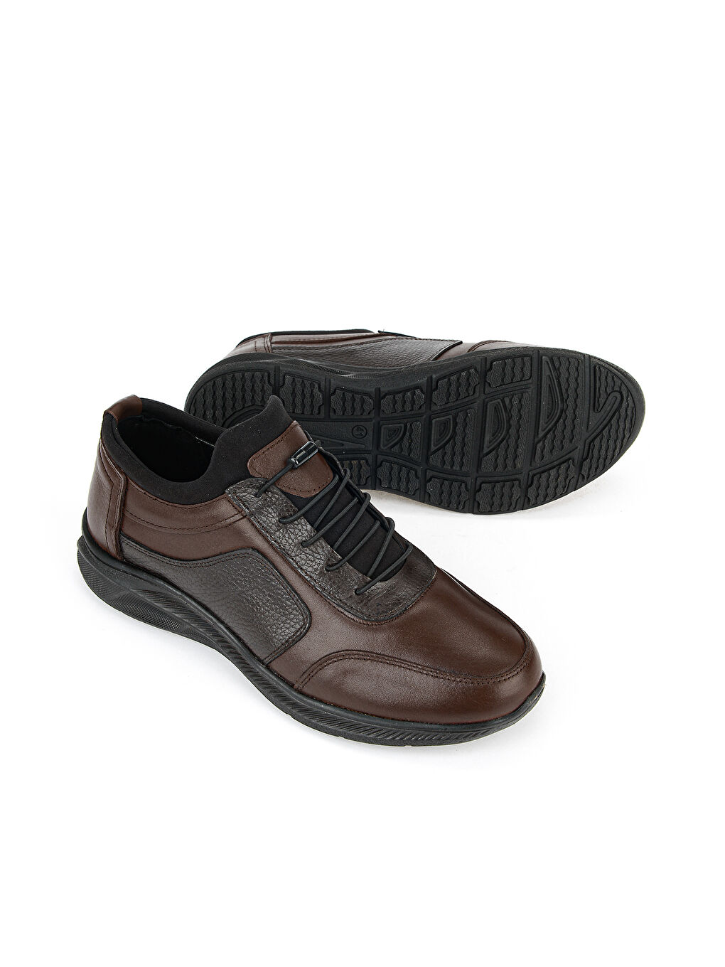 Kahverengi Erkek Hakiki Deri Sneaker 153423Z69 Kahve-K.Kahve-3