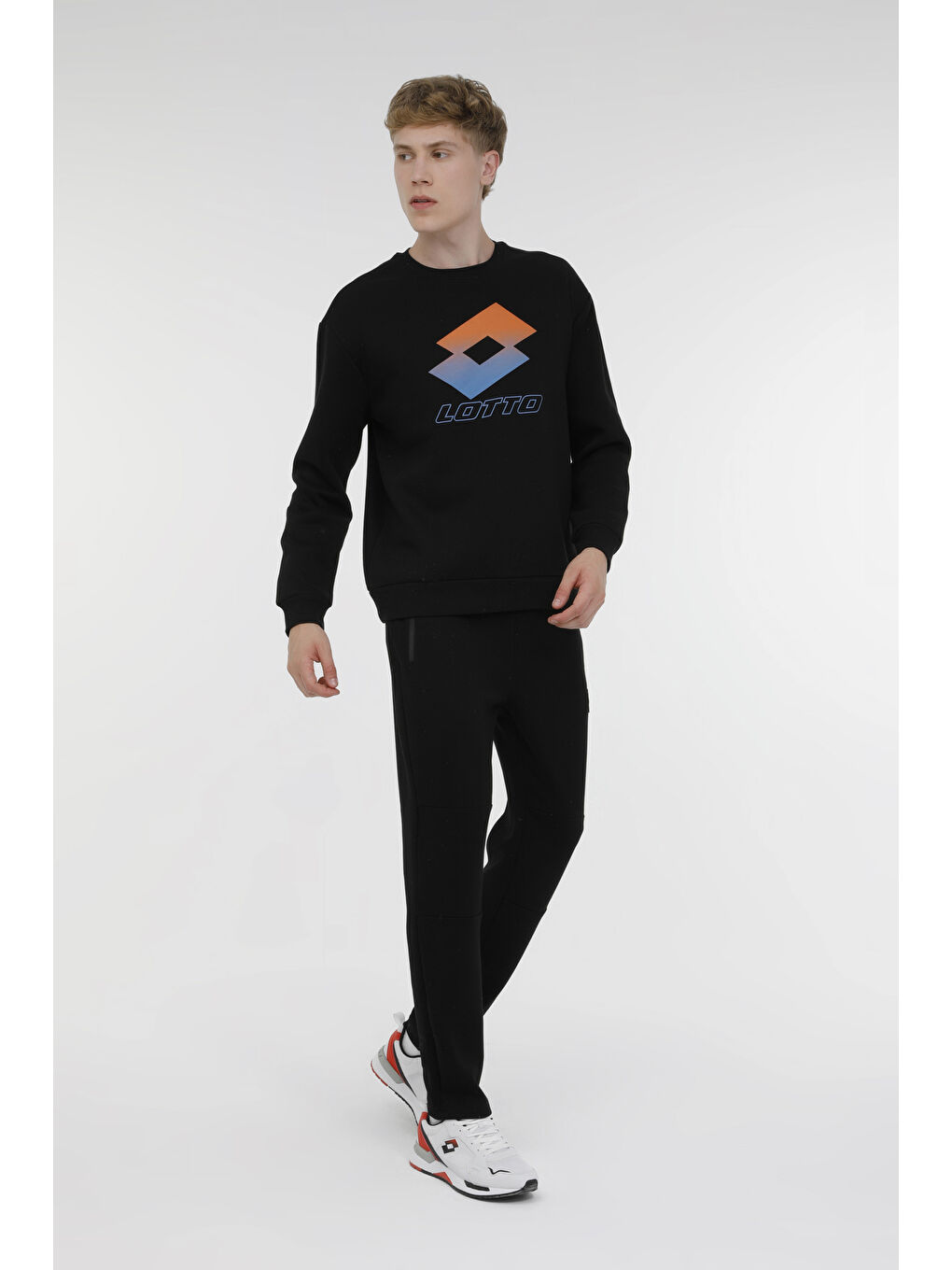 LOTTO Siyah M-CLETO C NECK SWT 3PR Siyah Erkek Sweatshirt - 2