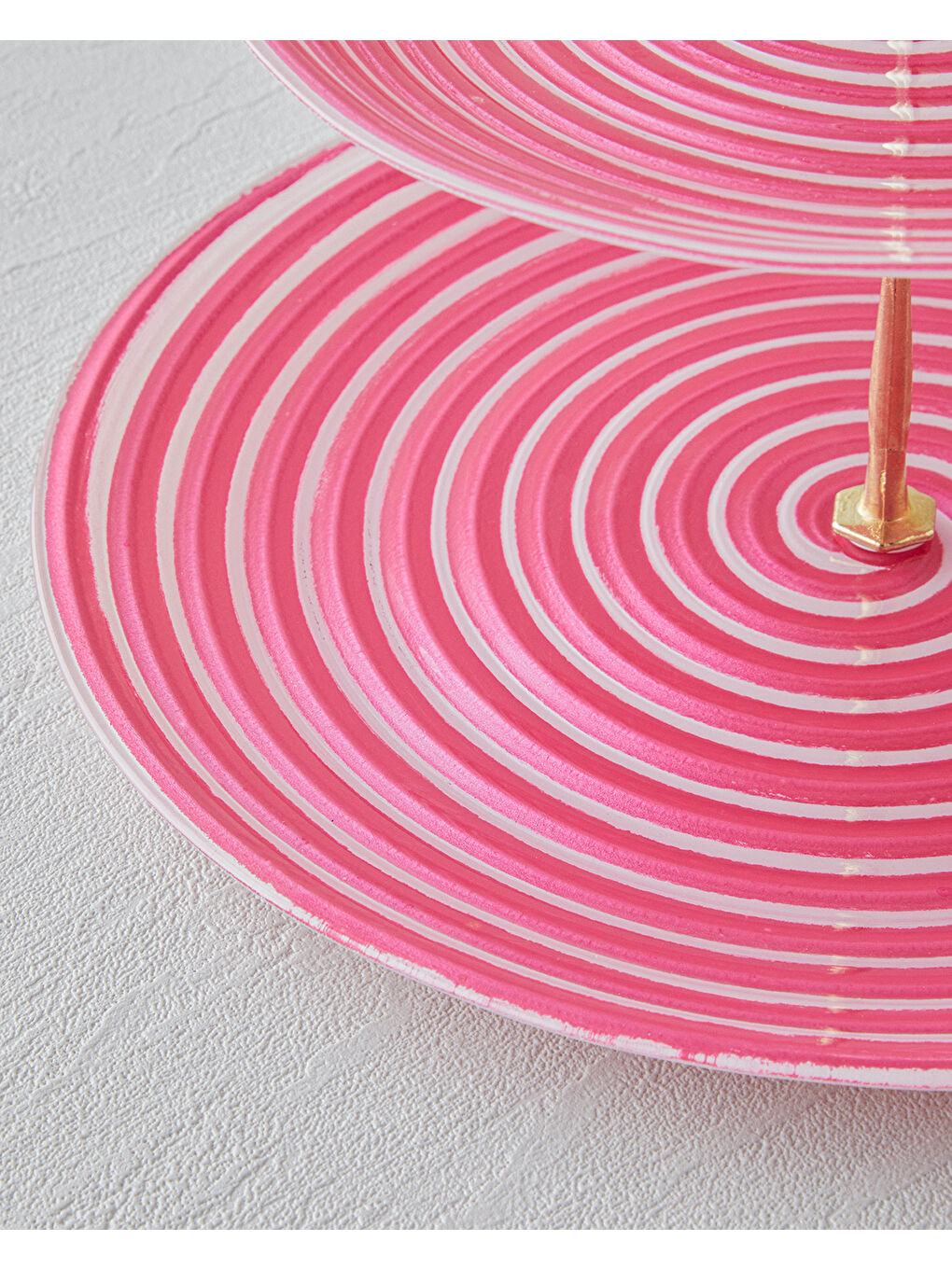Swirly Cam Katlı Servis 21x28 cm Pembe-1