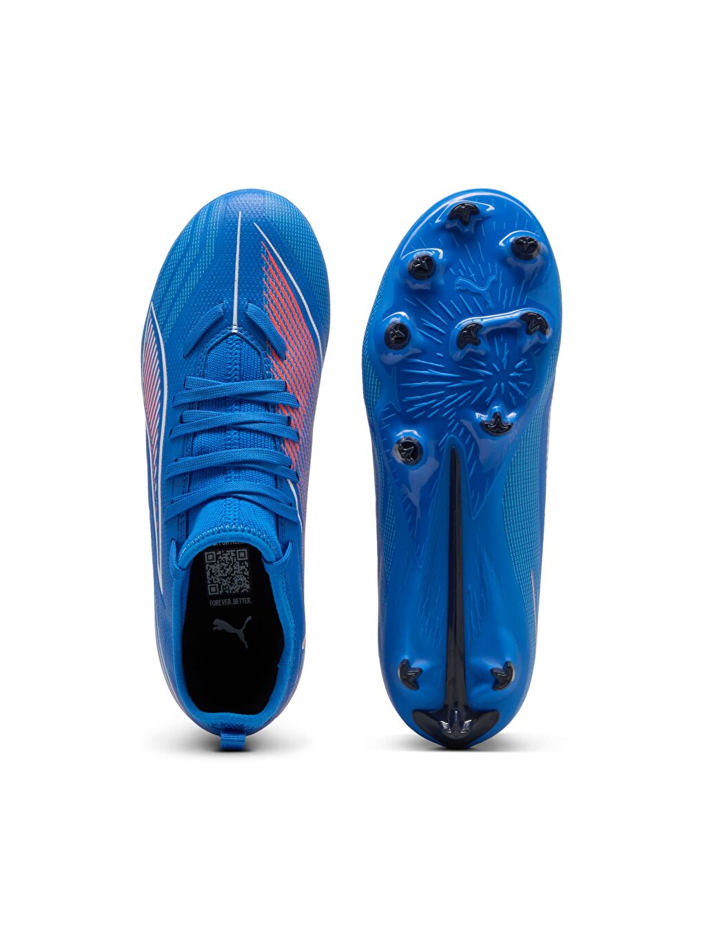 Mavi ULTRA 6 MATCH FG/AG Genç Krampon-3