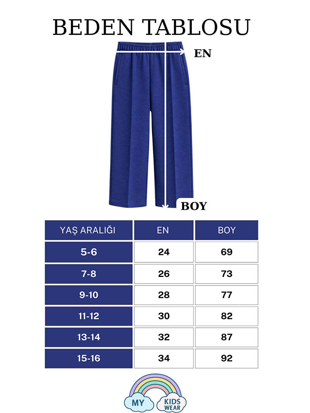 Lacivert Erkek Çocuk Mevsimlik Pamuklu Eşofman Altı 5-16 Yaş 12399-3