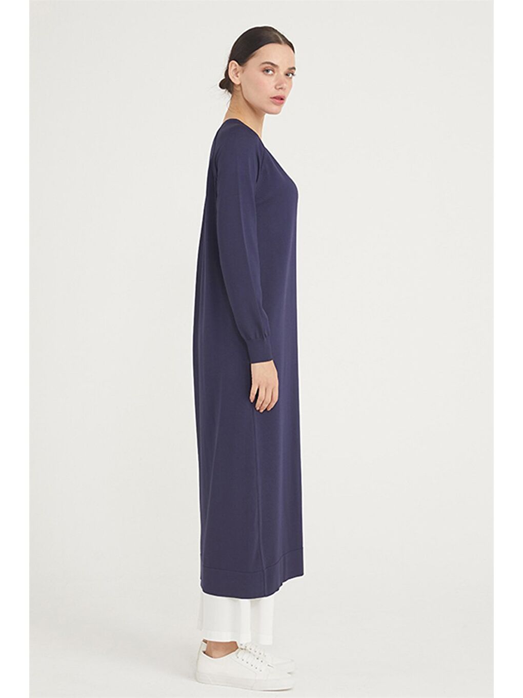 Merserize Triko Hırka NS-22K-512H Lacivert-1