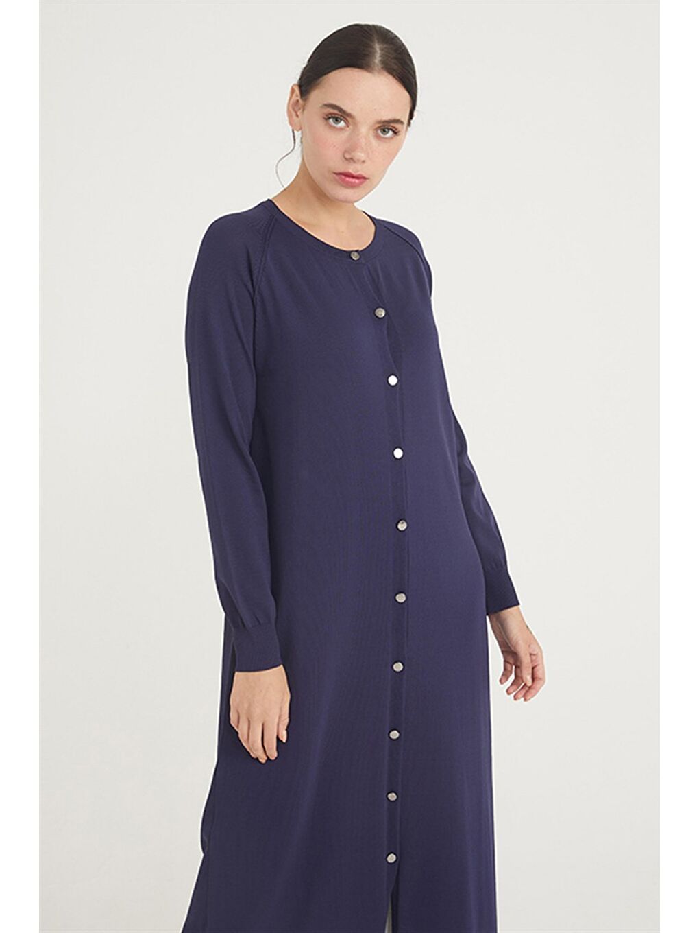 Merserize Triko Hırka NS-22K-512H Lacivert-2