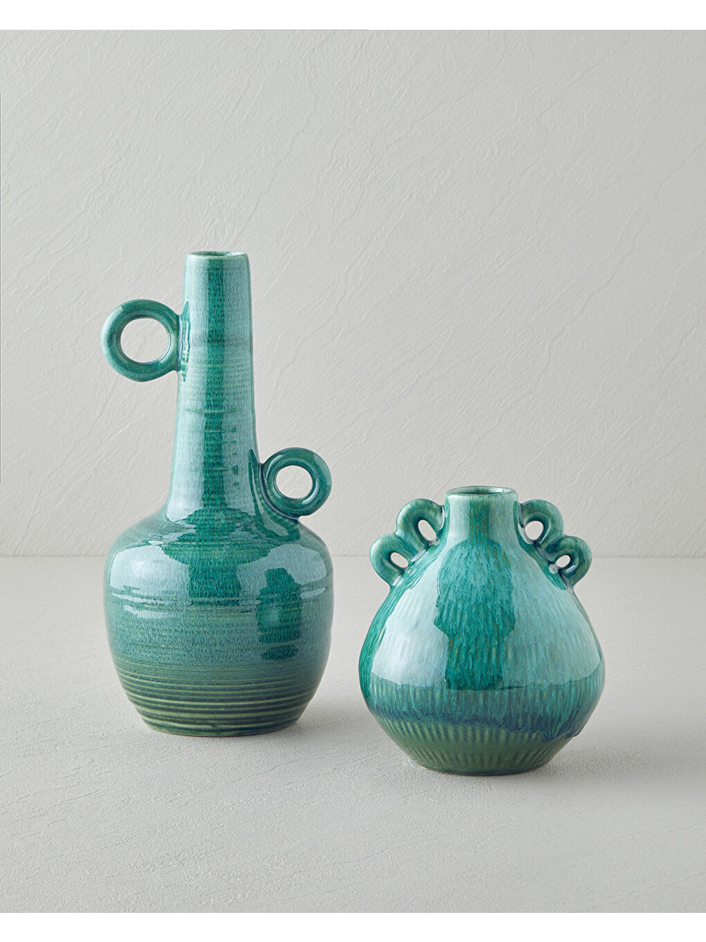 Vena Vazo 12,9x12,9x26,5 cm Açık Mavi-2