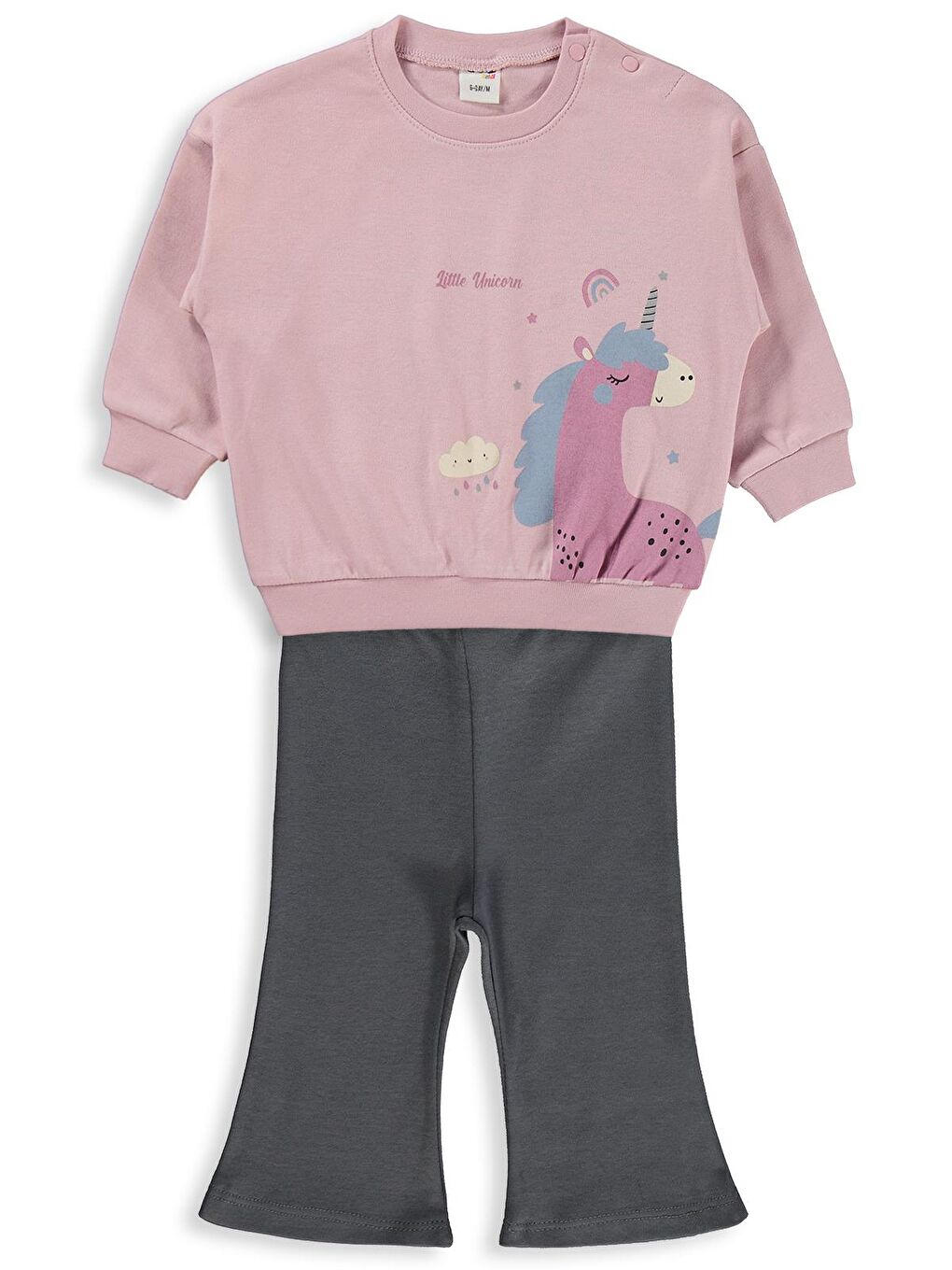 Pembe Baby Baskılı 6-18 Ay Takım