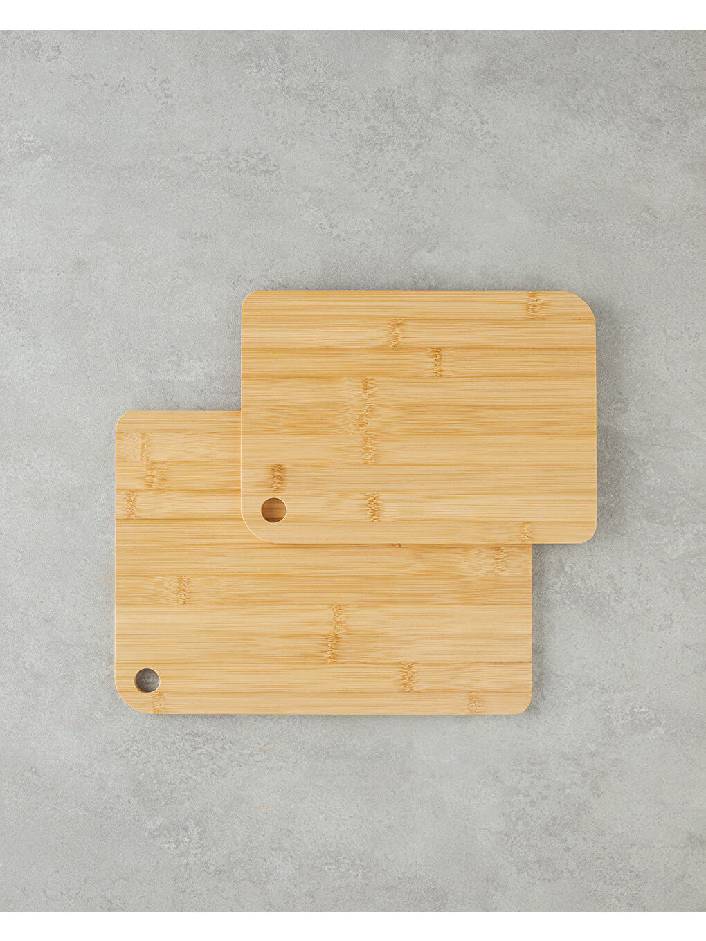 Bej Alia Bambu 2'li Kesme Tahtası 20x28 cm-24x33 cm Natural