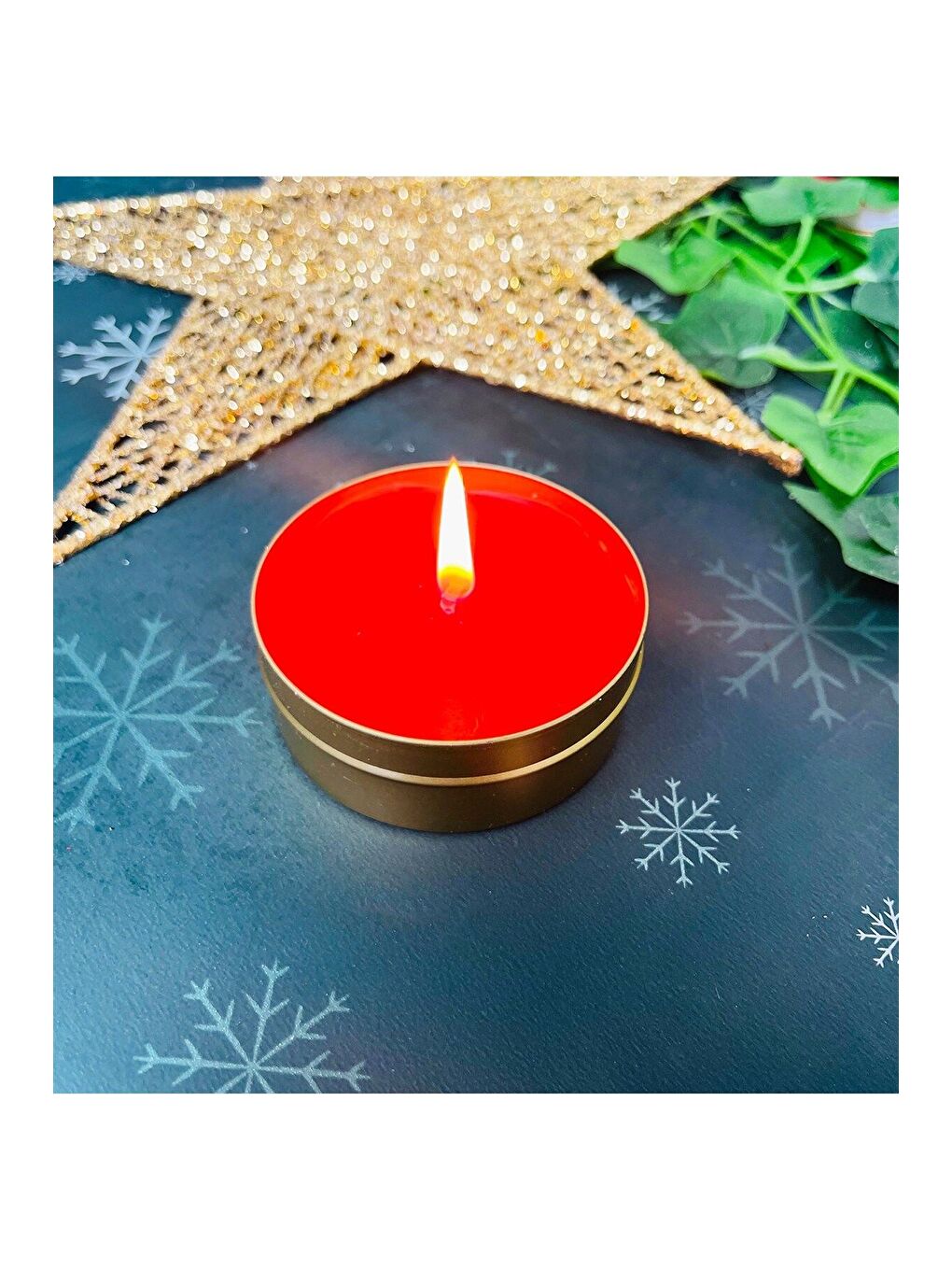 Karışık Tarot Gül Tasarımlı Kokulu Teneke Mum-3