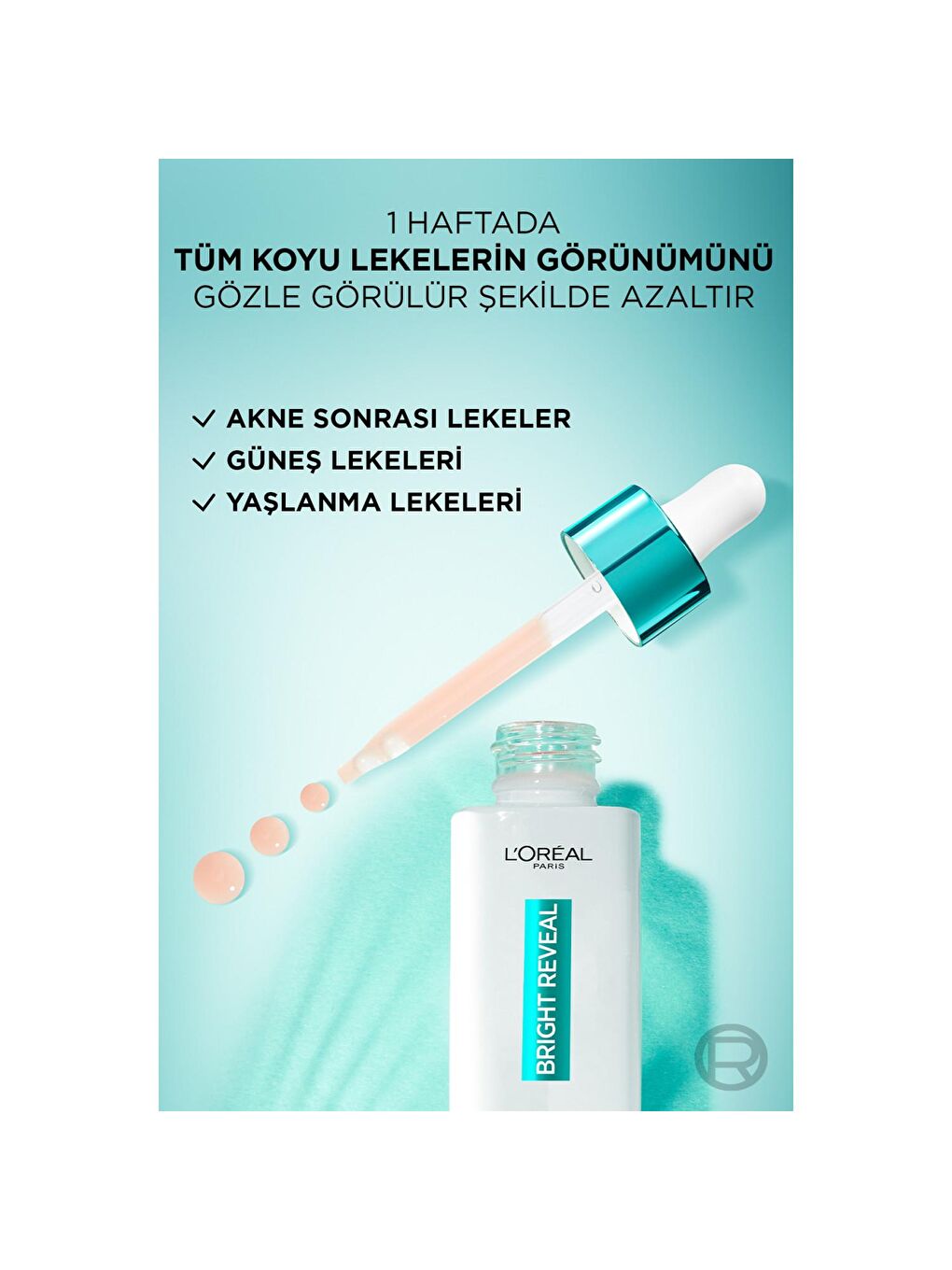 L'Oreal Paris Şeffaf Bright Reveal Sivilce, Güneş,Yaşlanma Lekelerinde Etkili Koyu Leke Karşıtı Serum 10% Niasinamid 30ml - 3