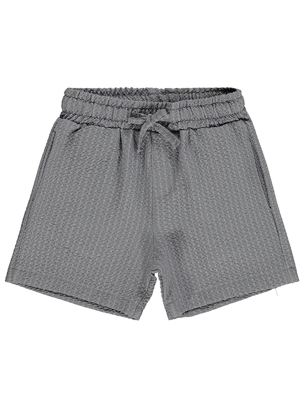 Boys Dokulu 2-5 Yaş Şort - Gri 5-6 Yaş